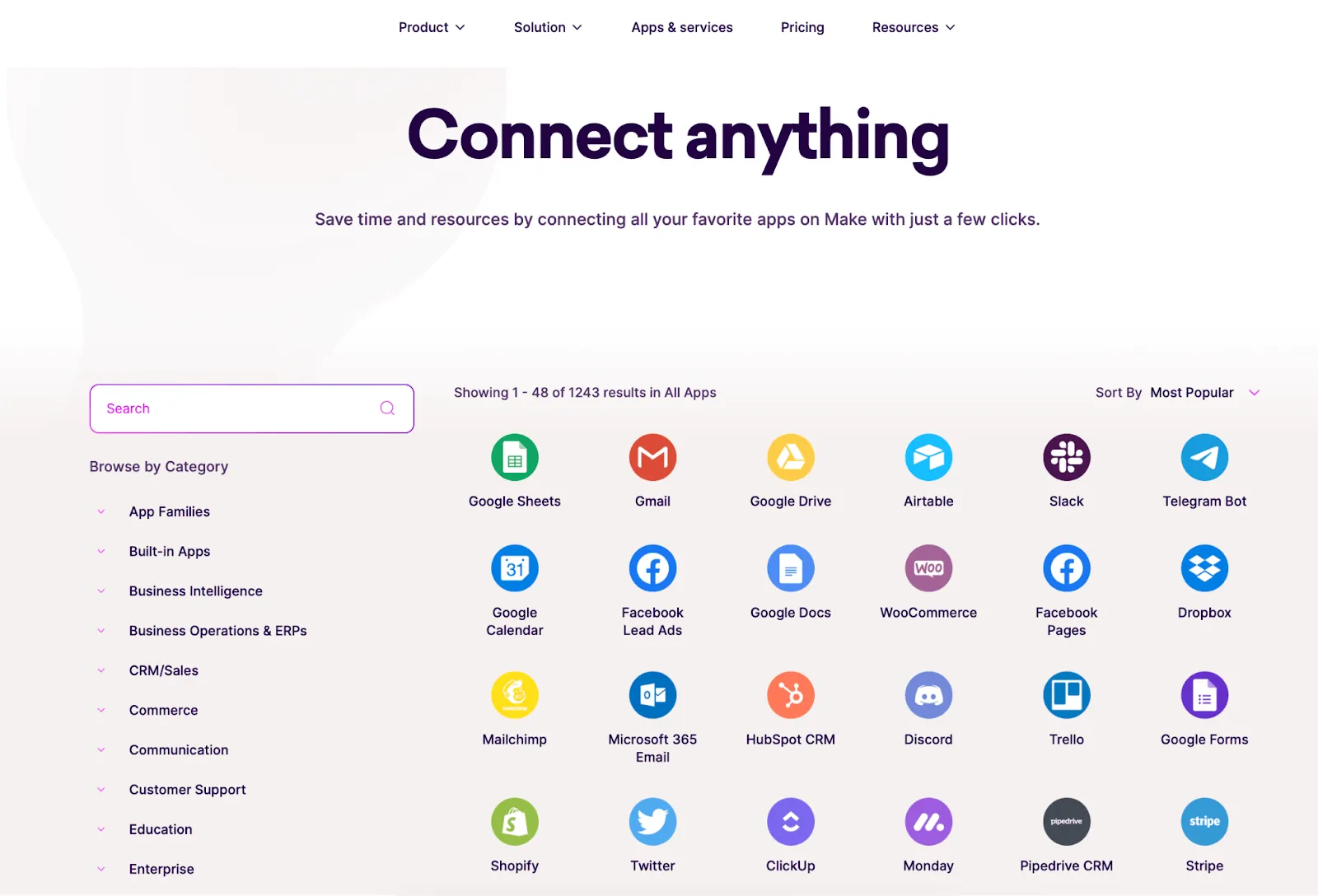 Integraciones de aplicaciones Zapier