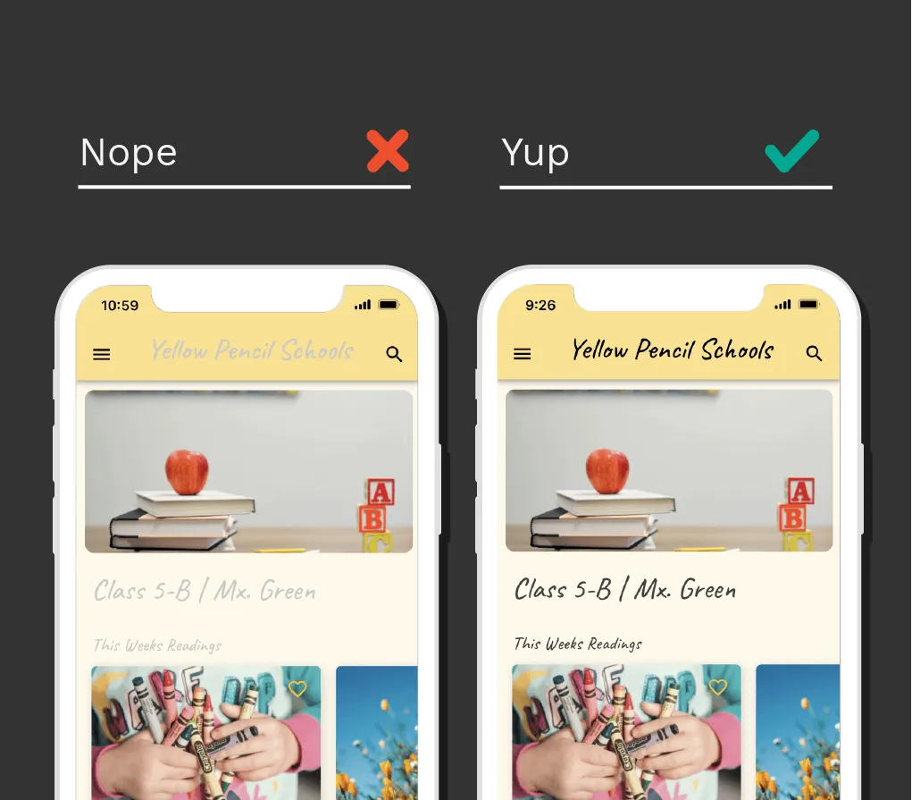 Directrices de color de fuente