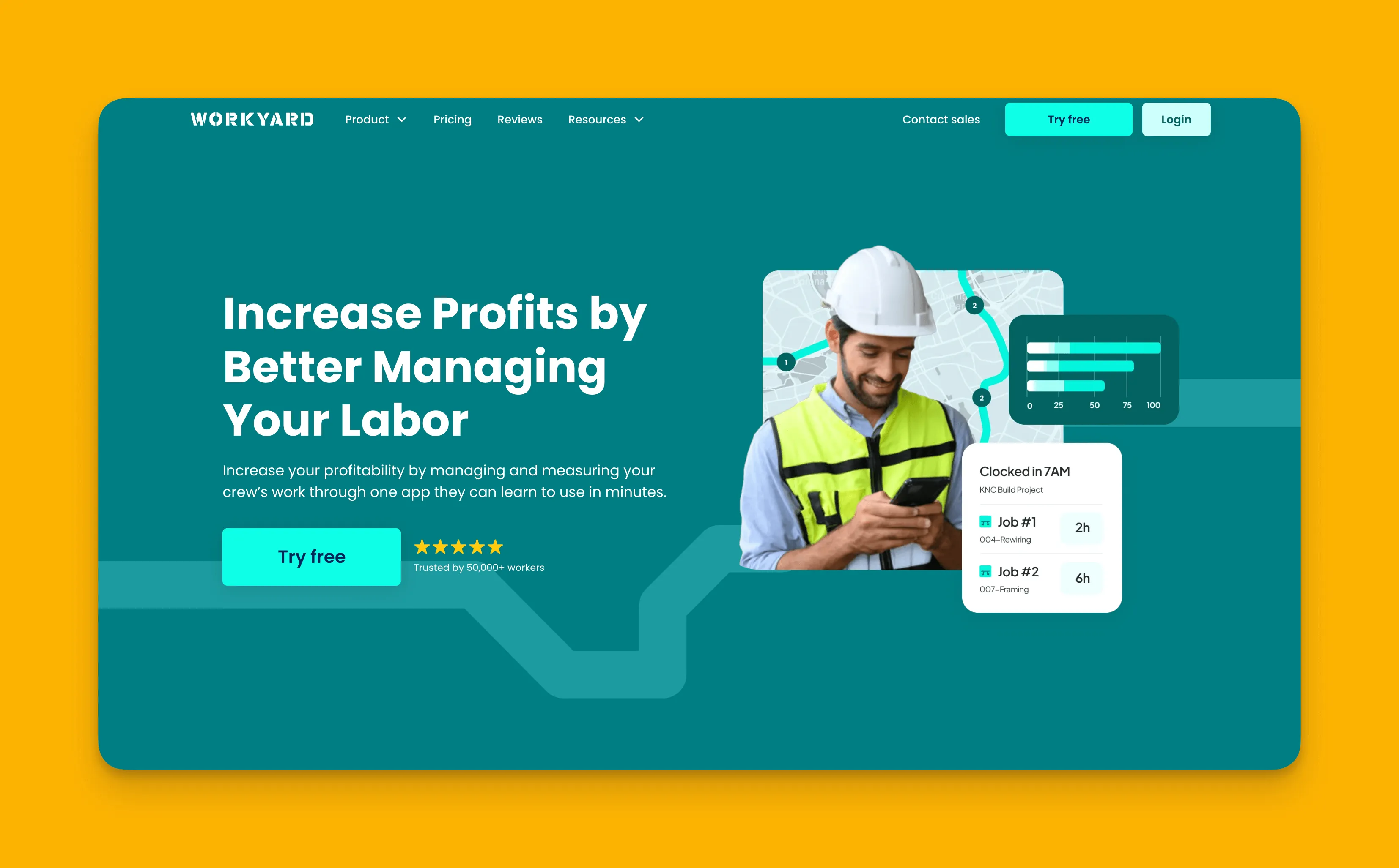 Interfaz de Workyard