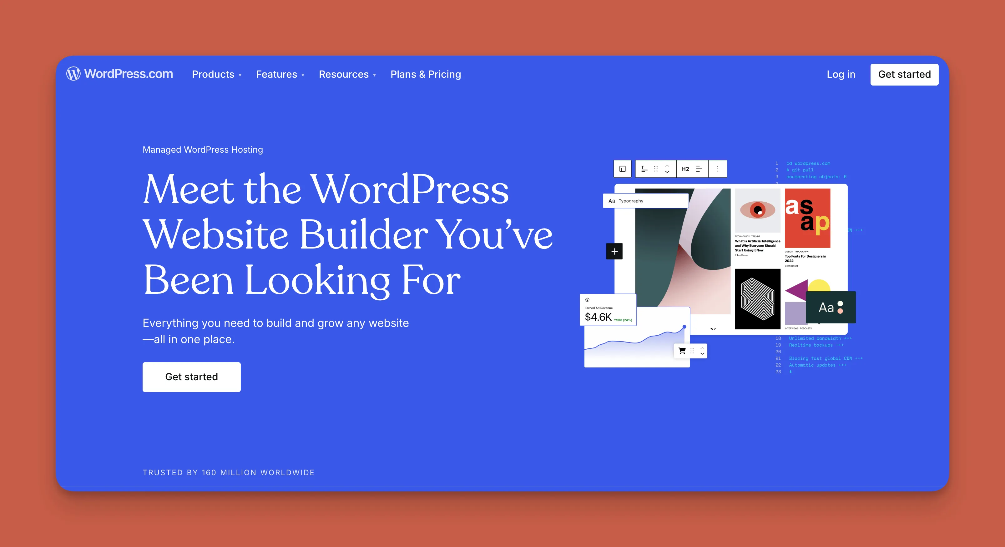 Interfaz del sistema de gestión de contenidos WordPress