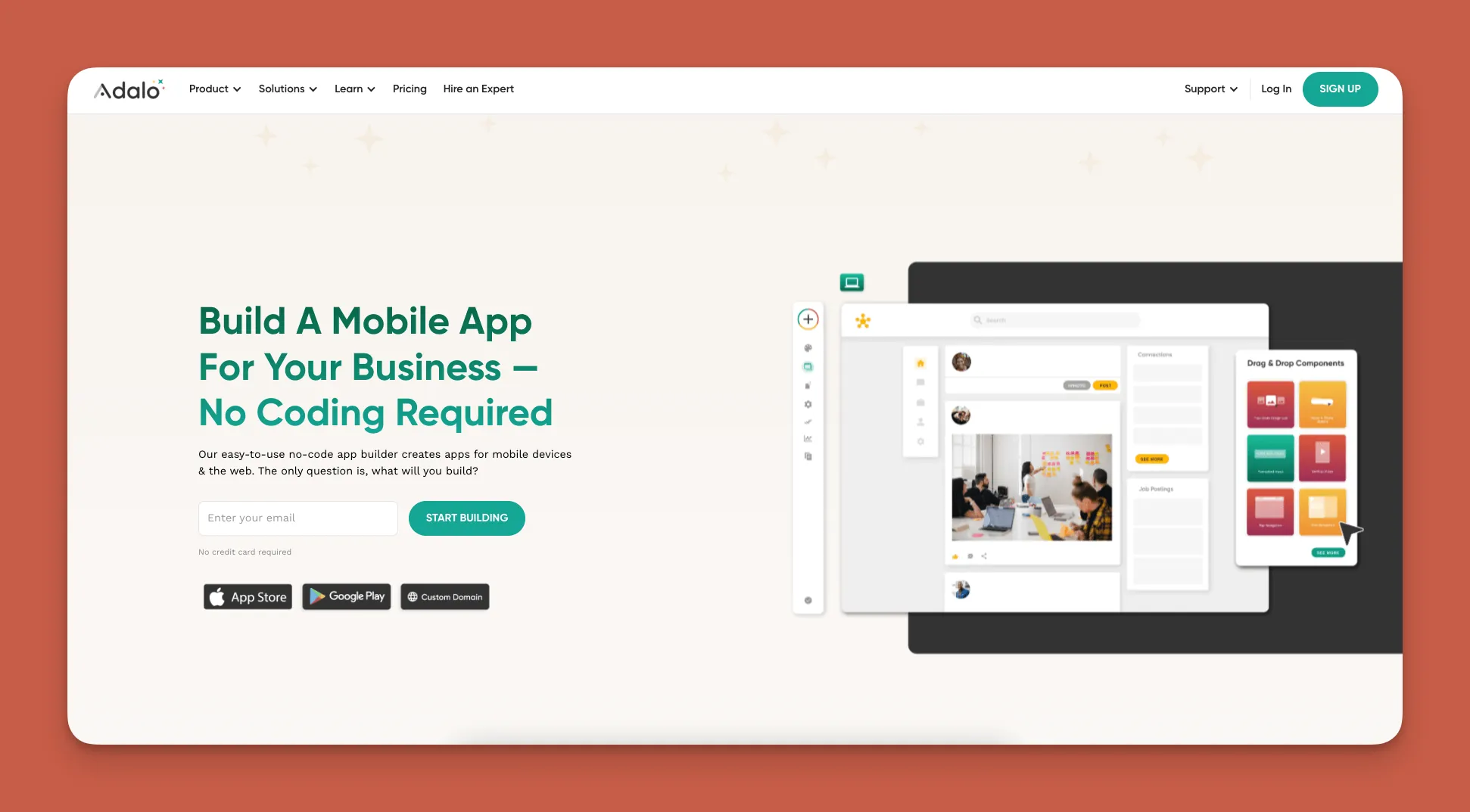 Adalo app builder interface