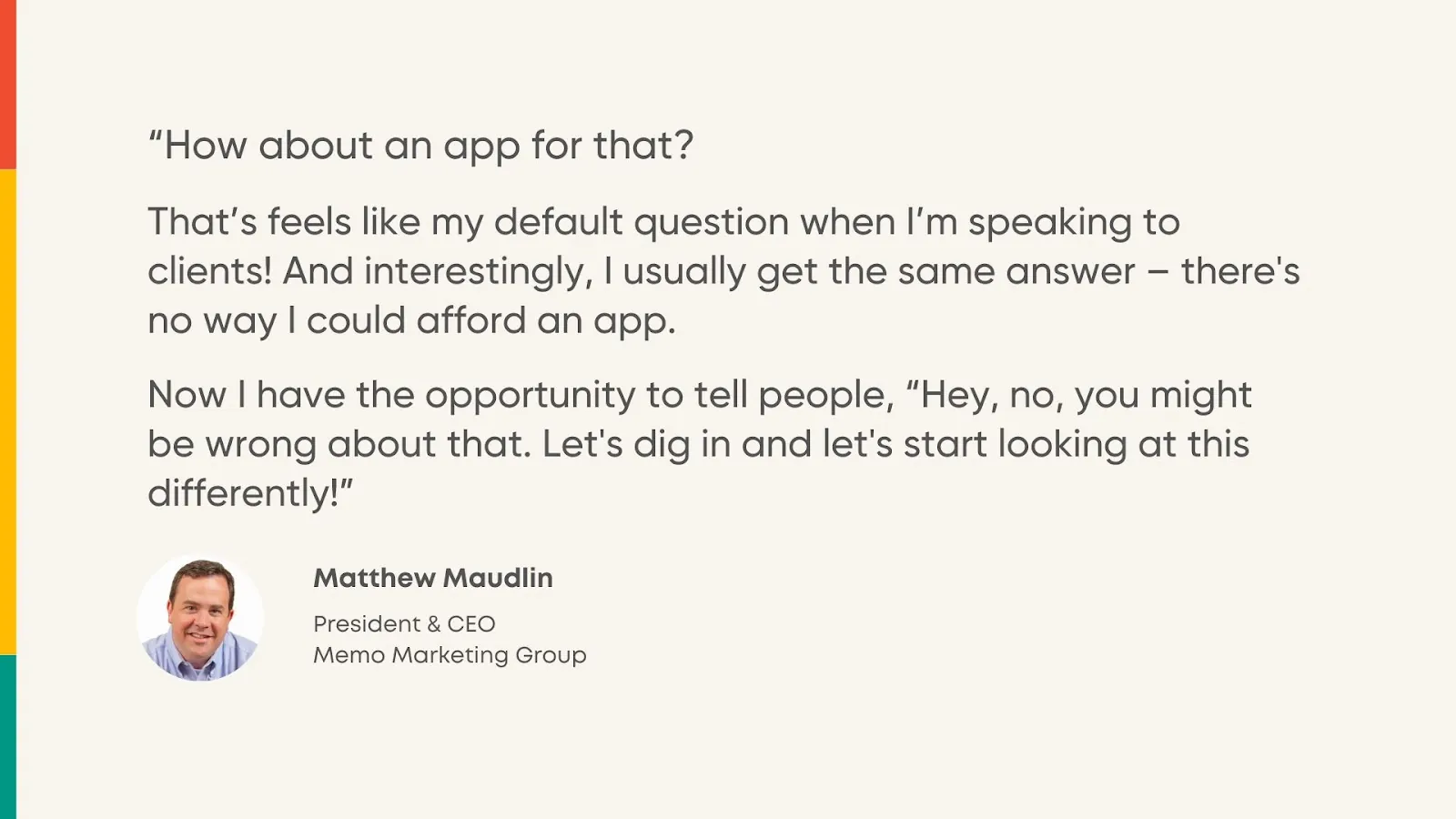 Matt from Memo Marketing