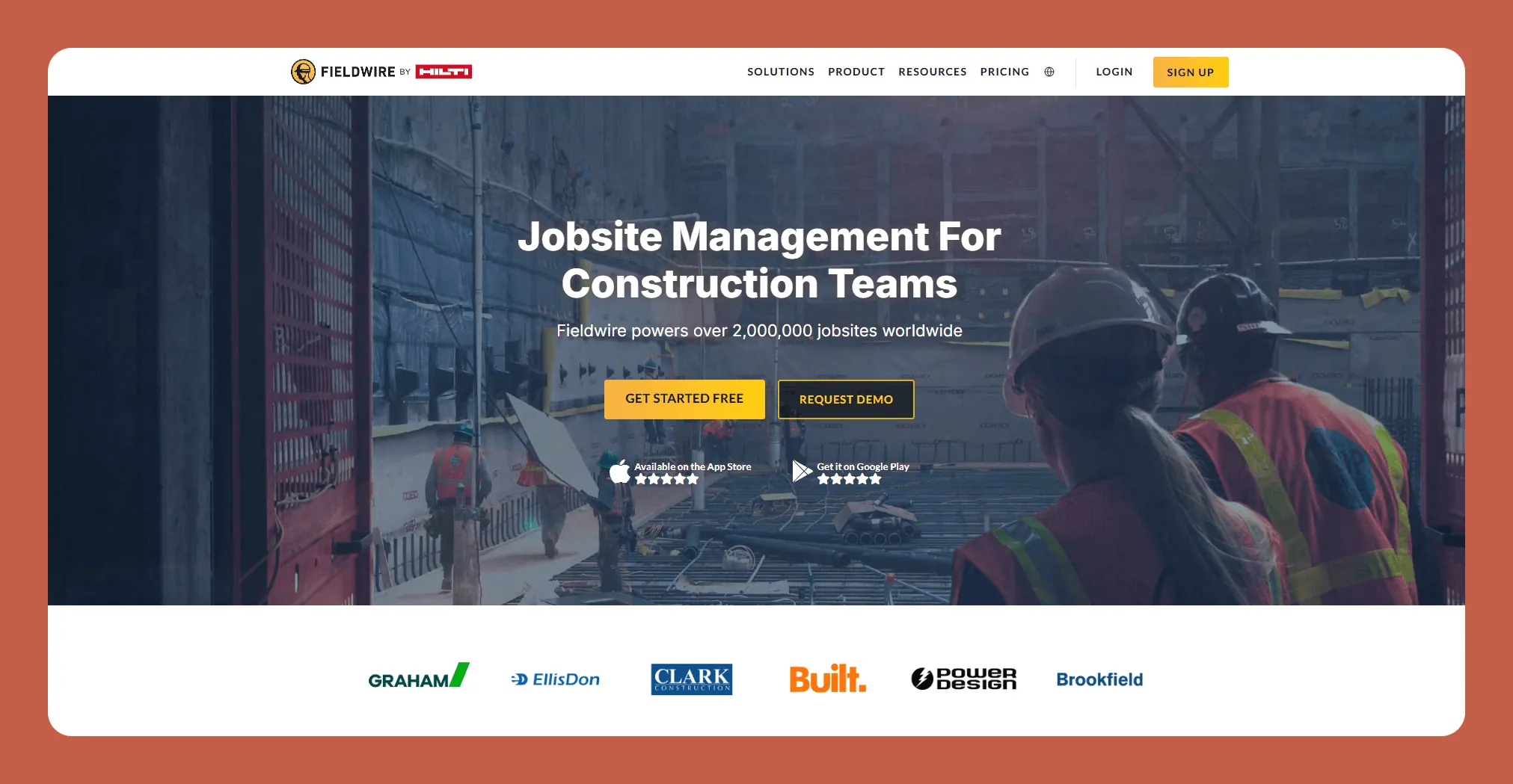 Interface de Fieldwire