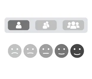 Componente Animated Tabs con estilos de chip y alternancia de subrayado