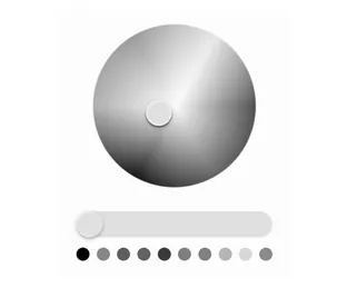 Componente Color Picker con deslizador arrastrables y rueda de color