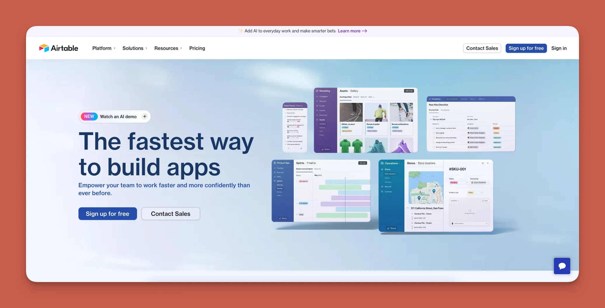 Interfaz de base de datos Airtable