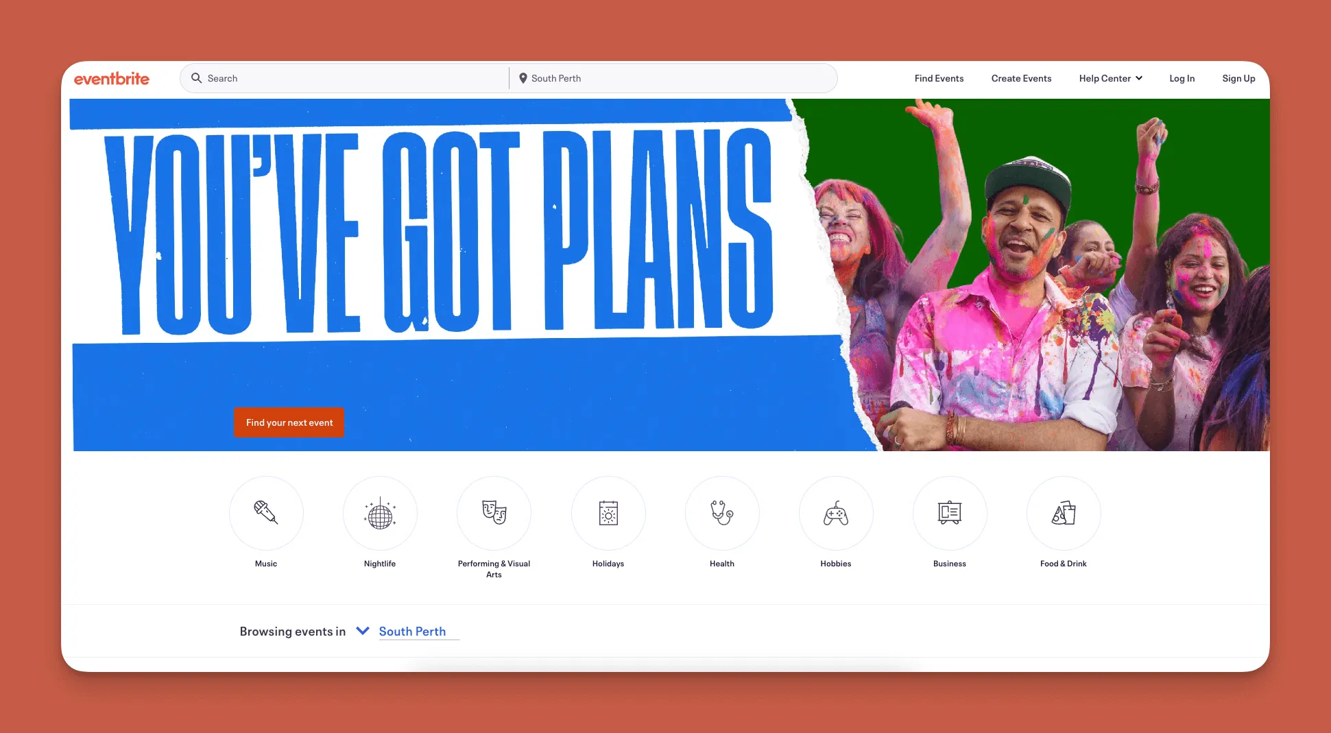 Eventbrite event platform