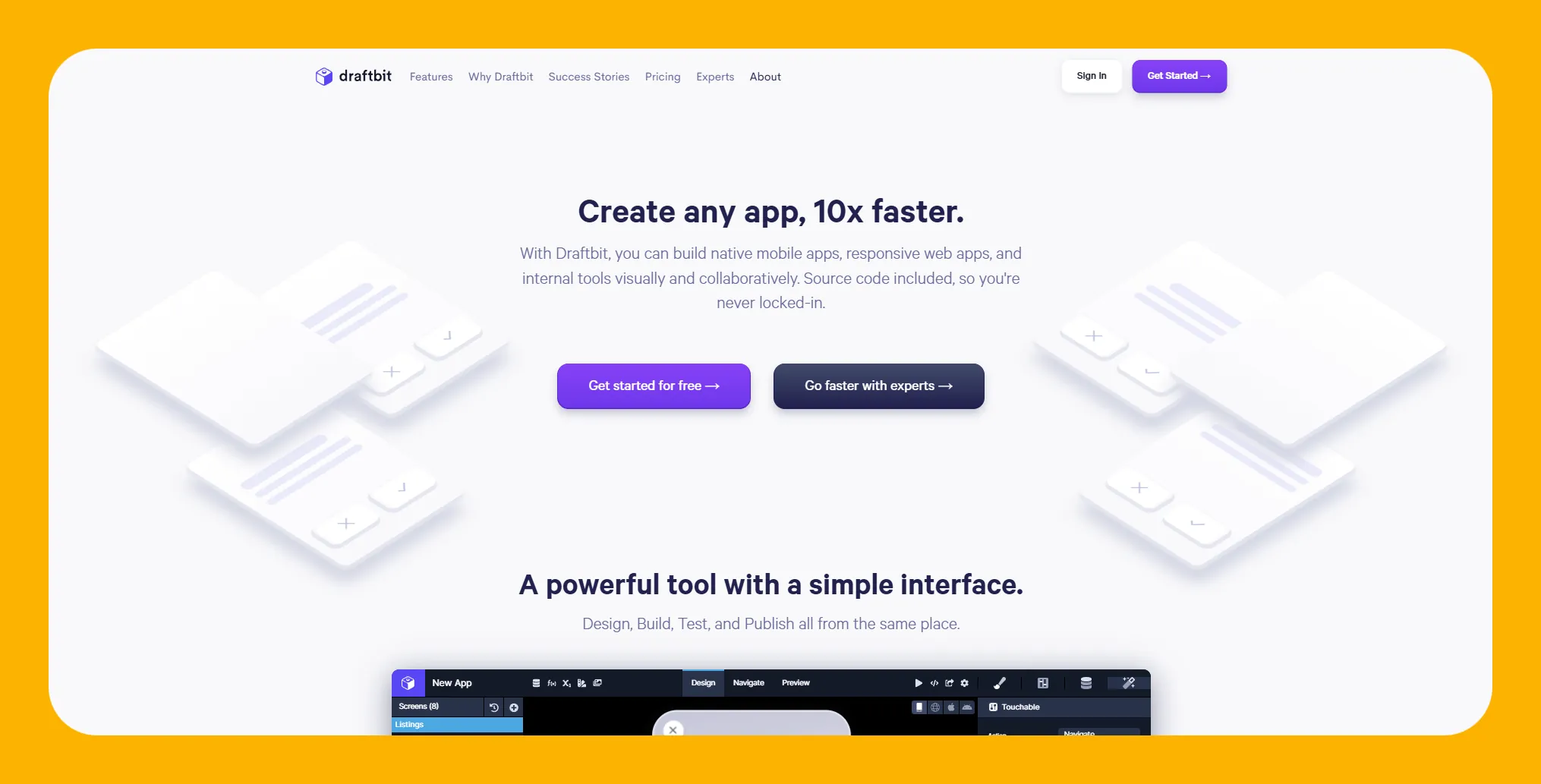 Interfaz de Draftbit