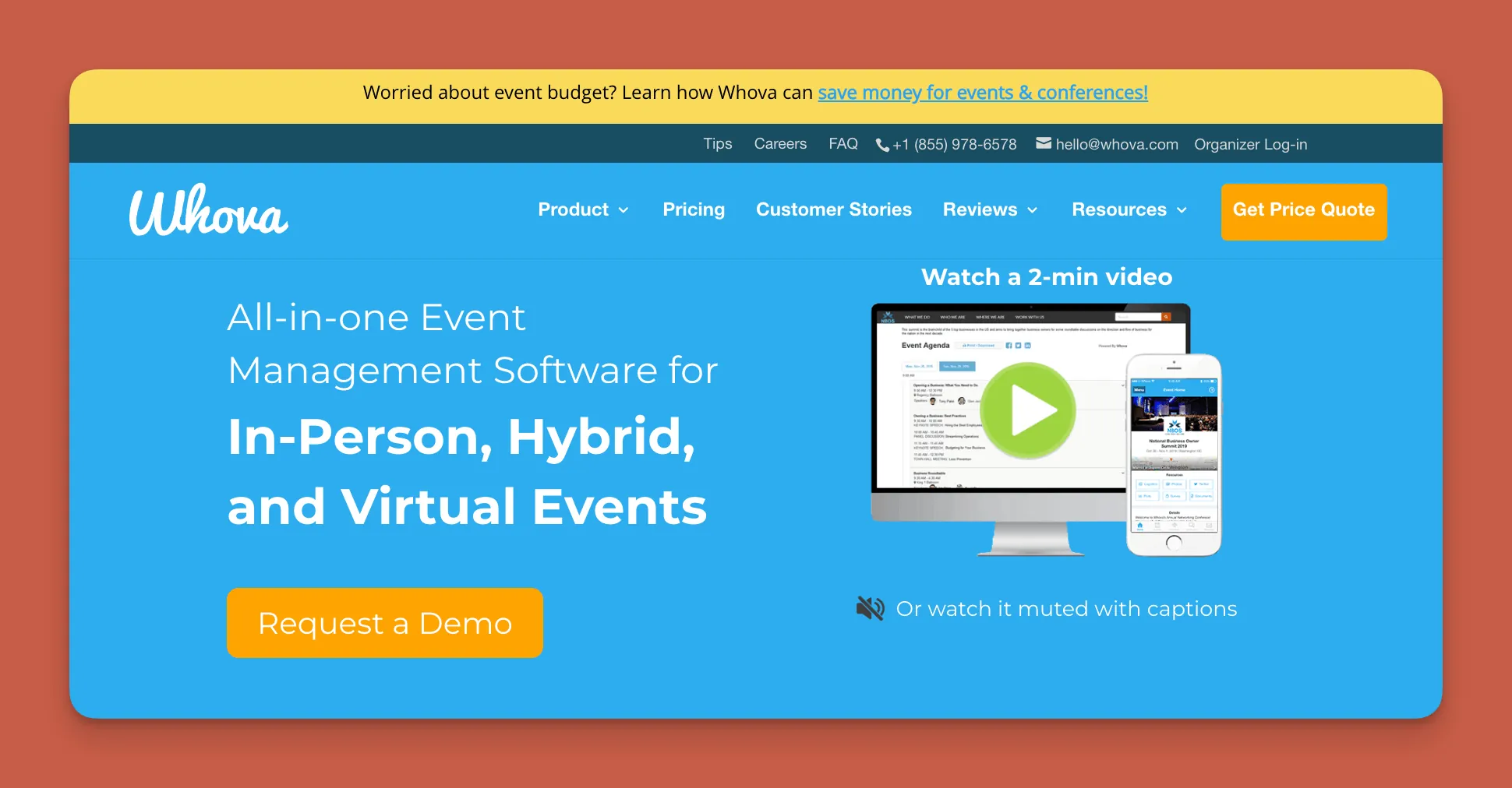 Whova event management app