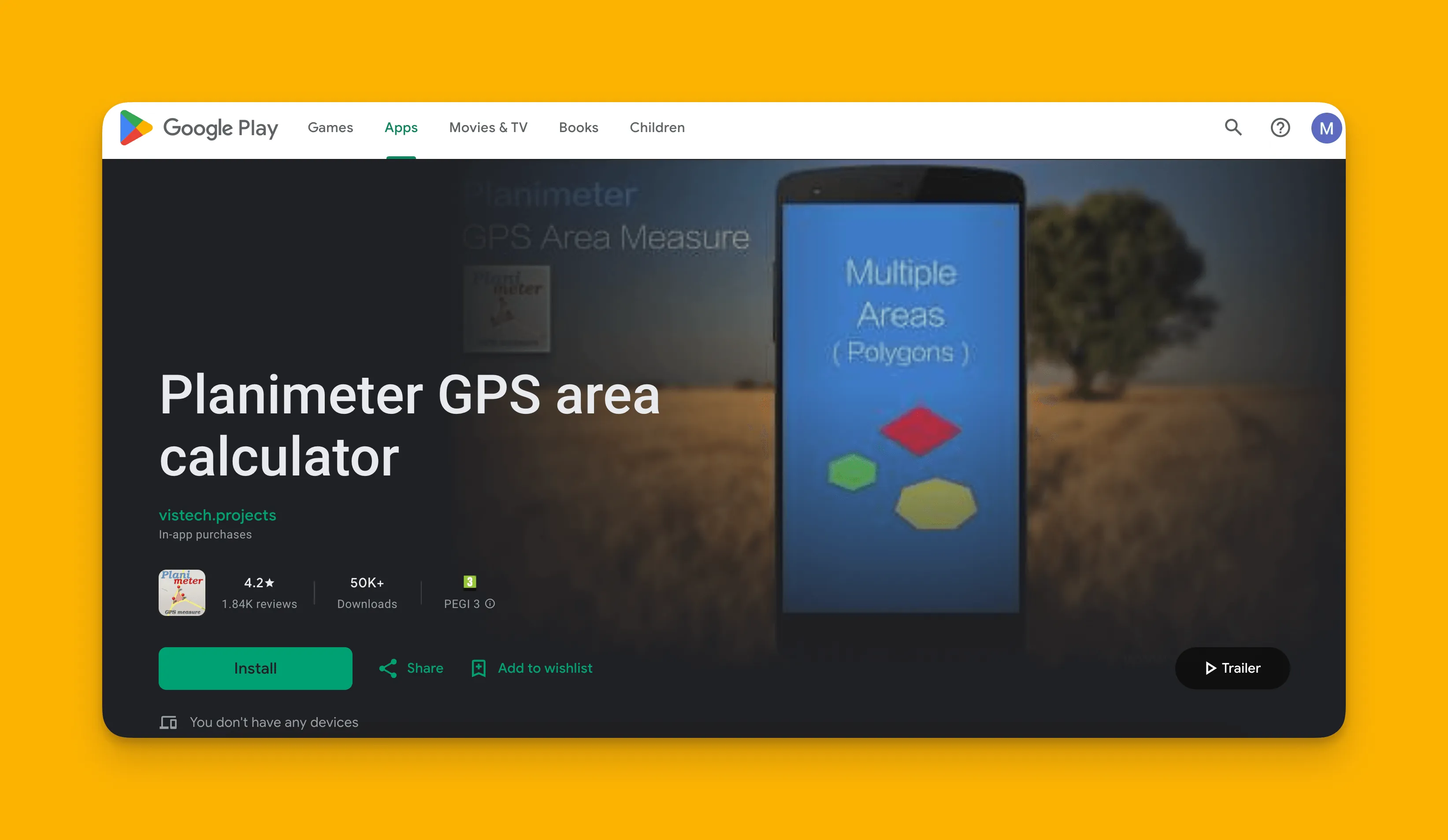 Interfaz de Planimeter