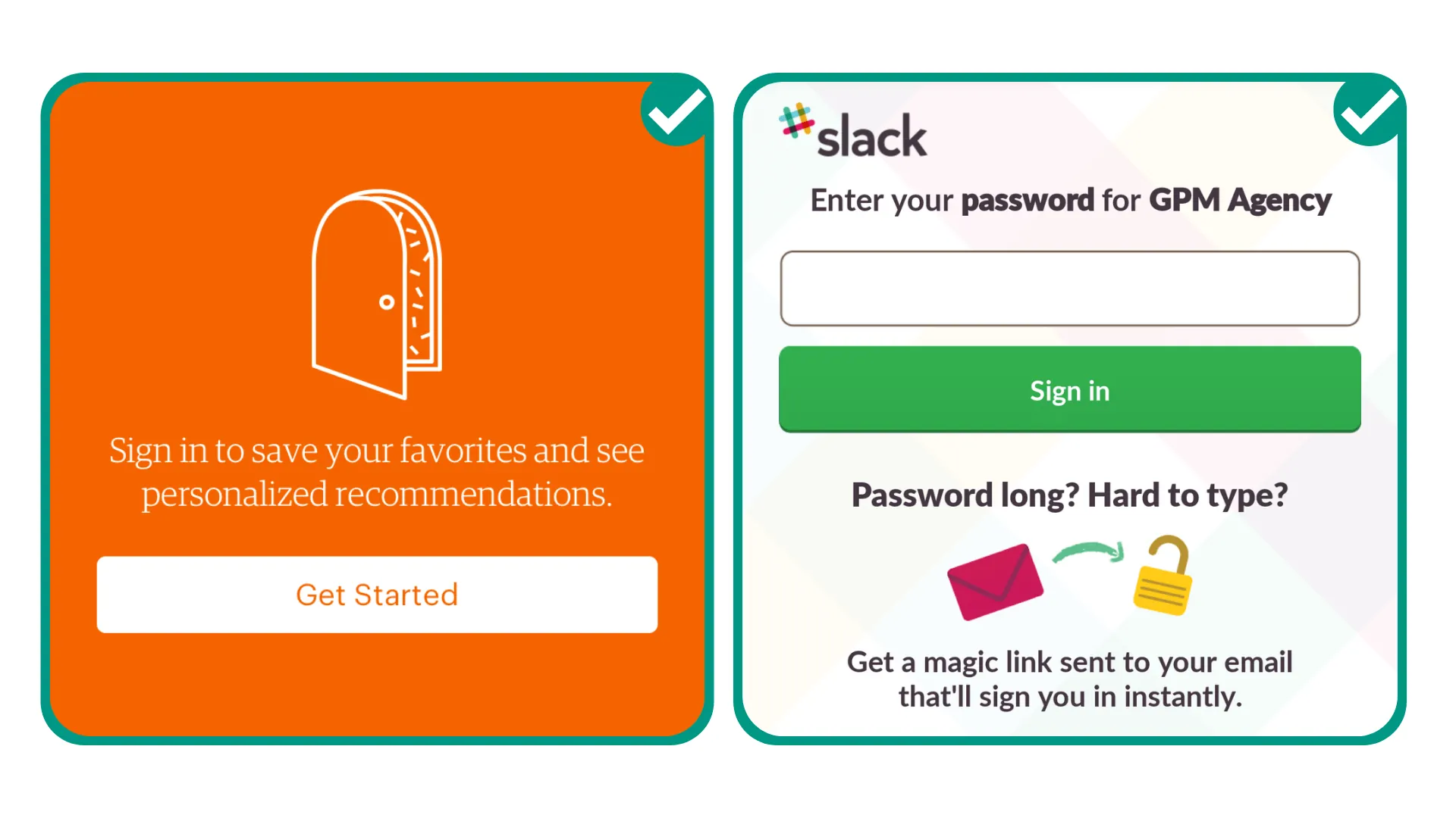 Diseño y copia trabajando juntos en interfaces de aplicaciones