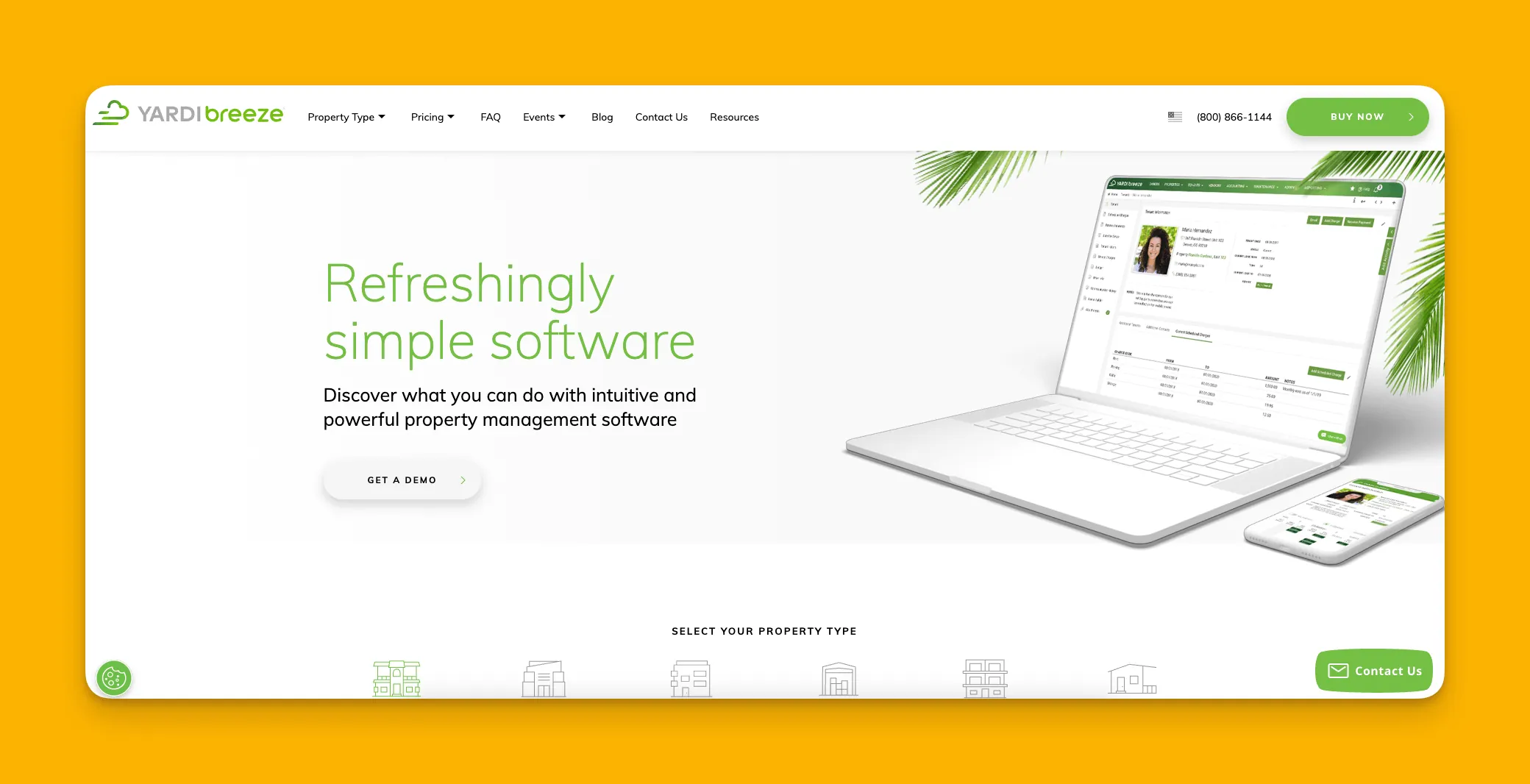Gestión de propiedades en la nube Yardi Breeze
