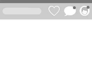 Barra de aplicaciones con indicadores de distintivo de notificación para cada pestaña en Adalo