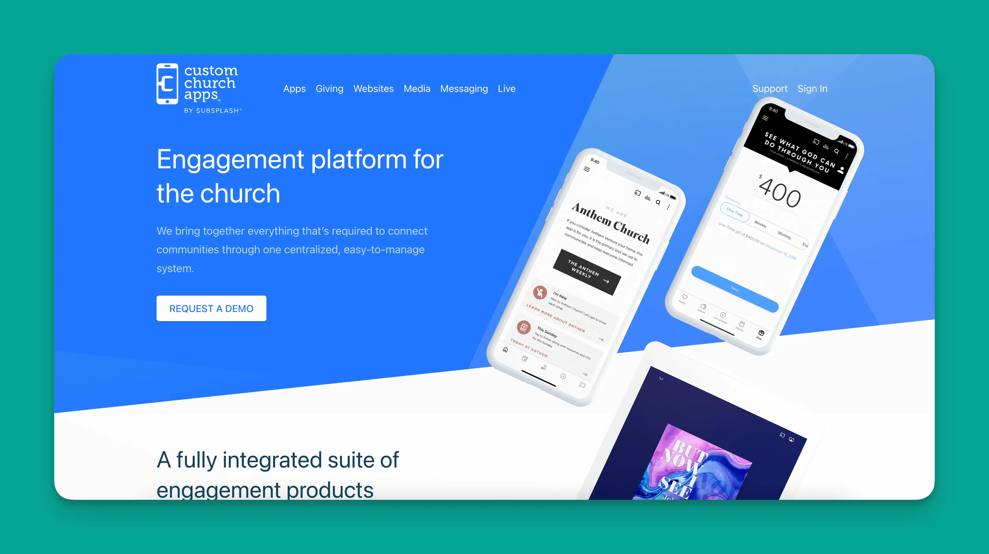 Interface Custom Church Apps