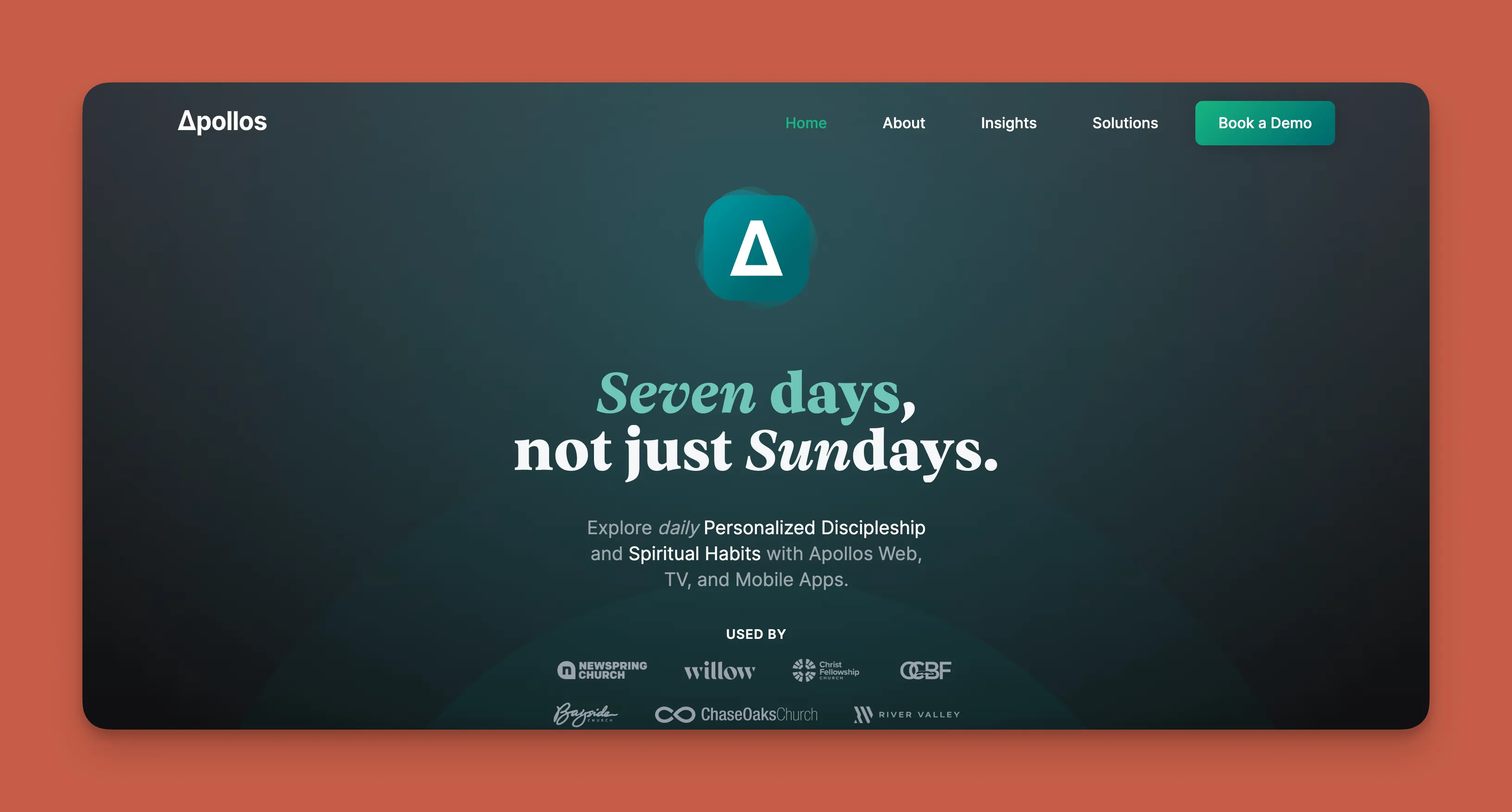 Aplicación de comunidad para iglesia Apollos