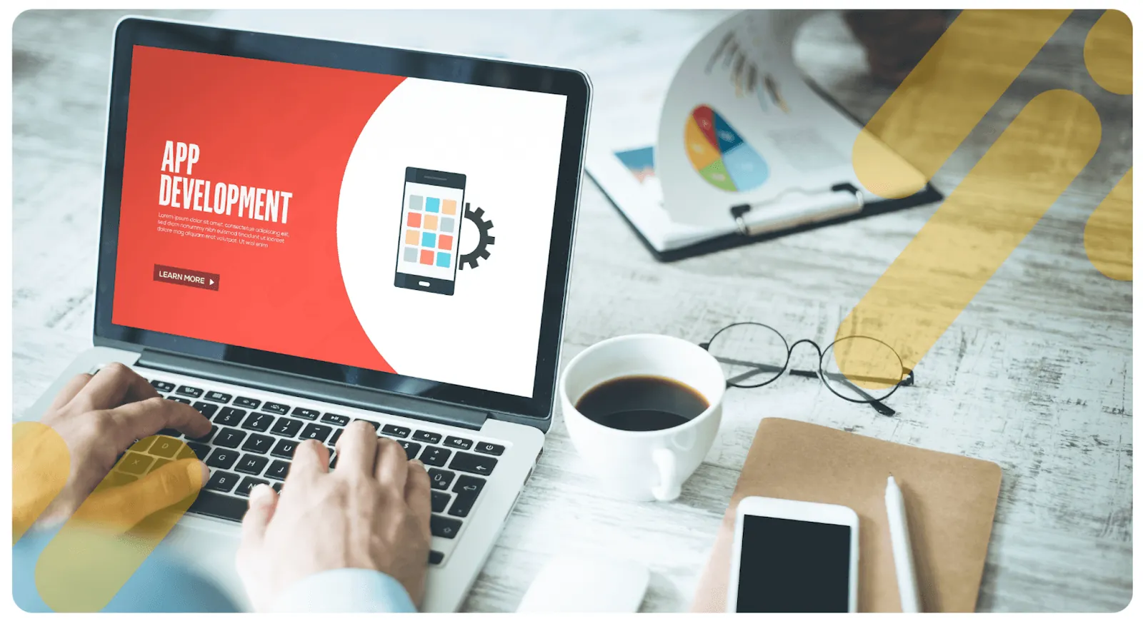 Ilustración de desarrollo de aplicaciones