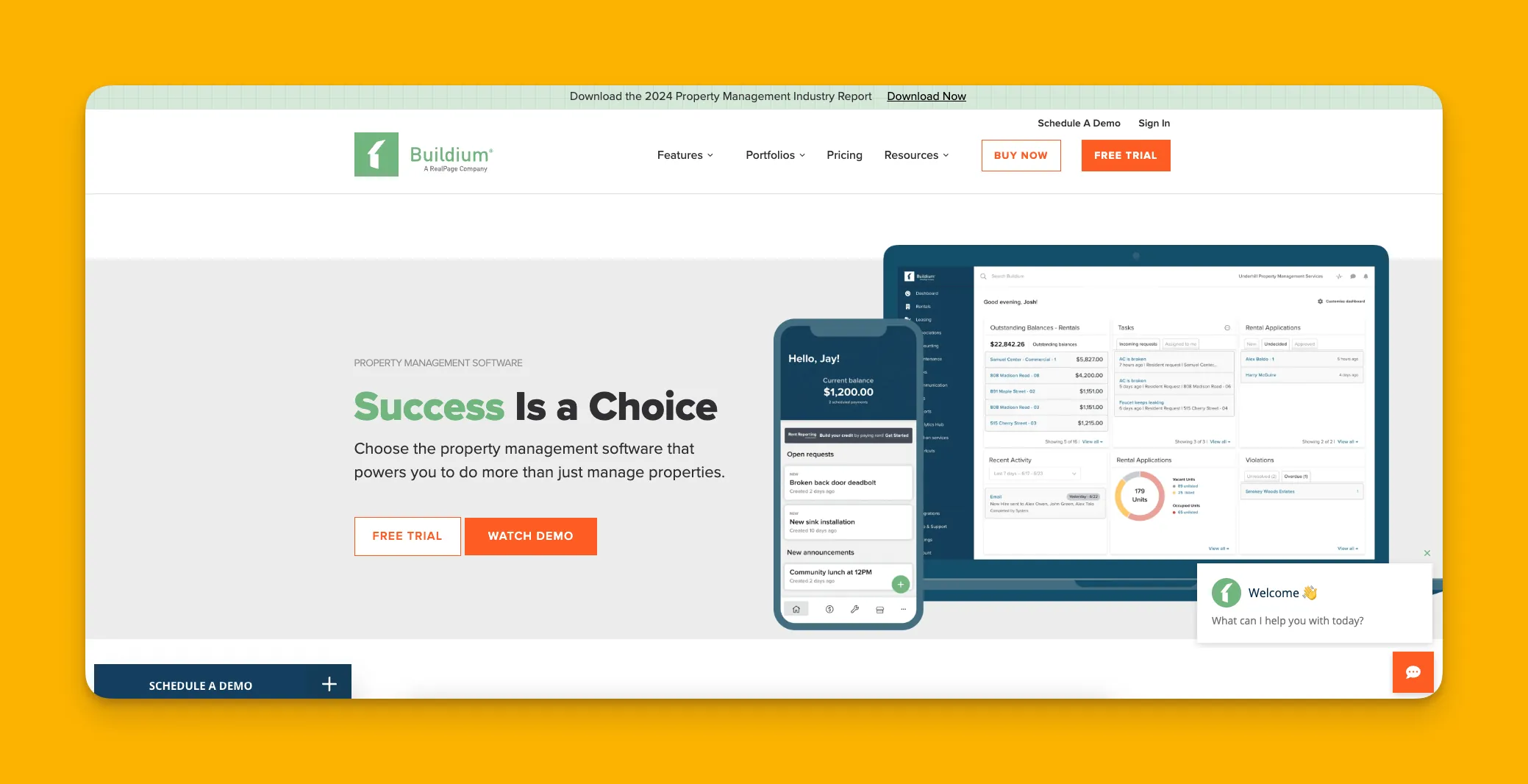 Plataforma de gestión de propiedades Buildium