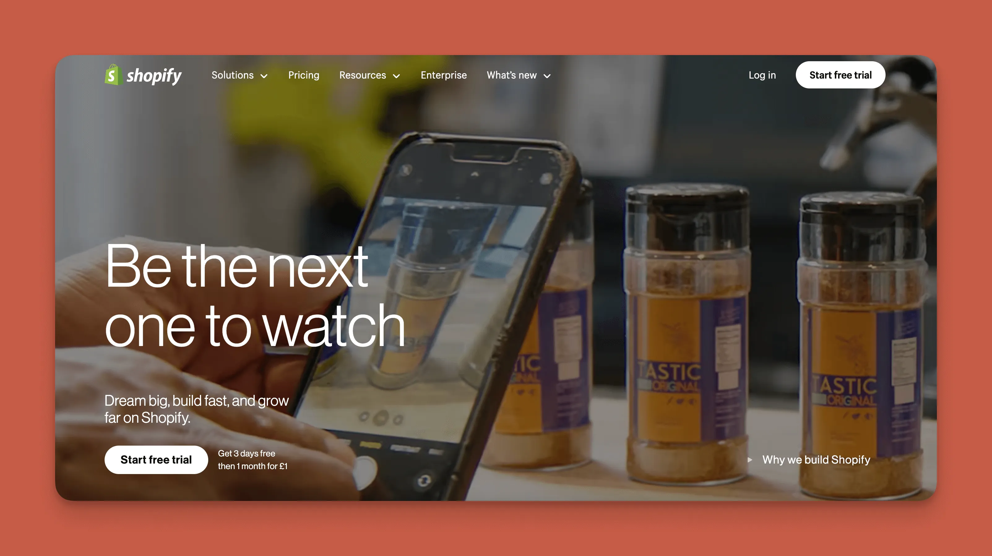 Interfaz de plataforma de comercio electrónico Shopify