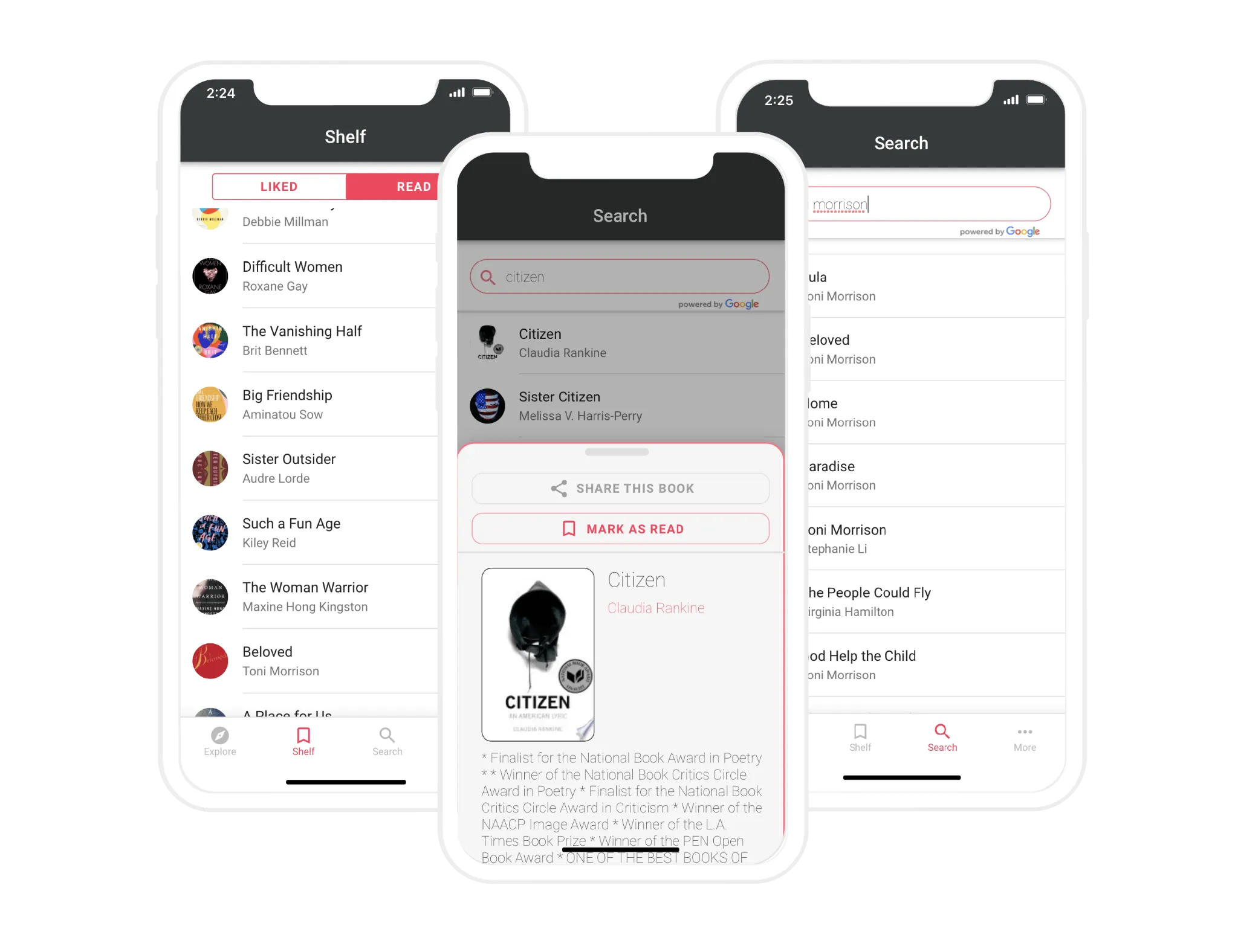 Escaparate de la aplicación Chapter