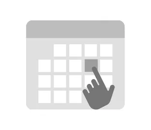 Componente Calendario avanzado con puntos de eventos y resaltado de día