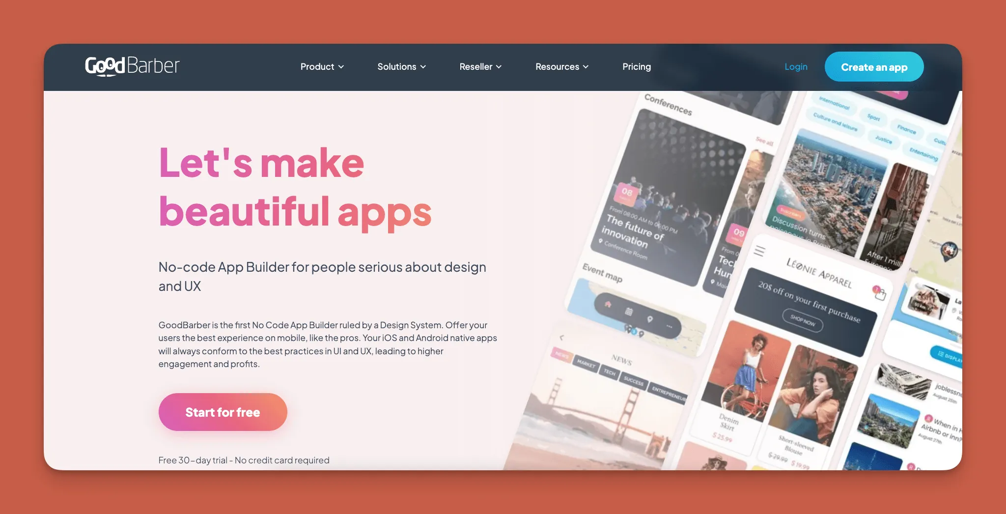 Générateur d'applications de commerce électronique GoodBarber