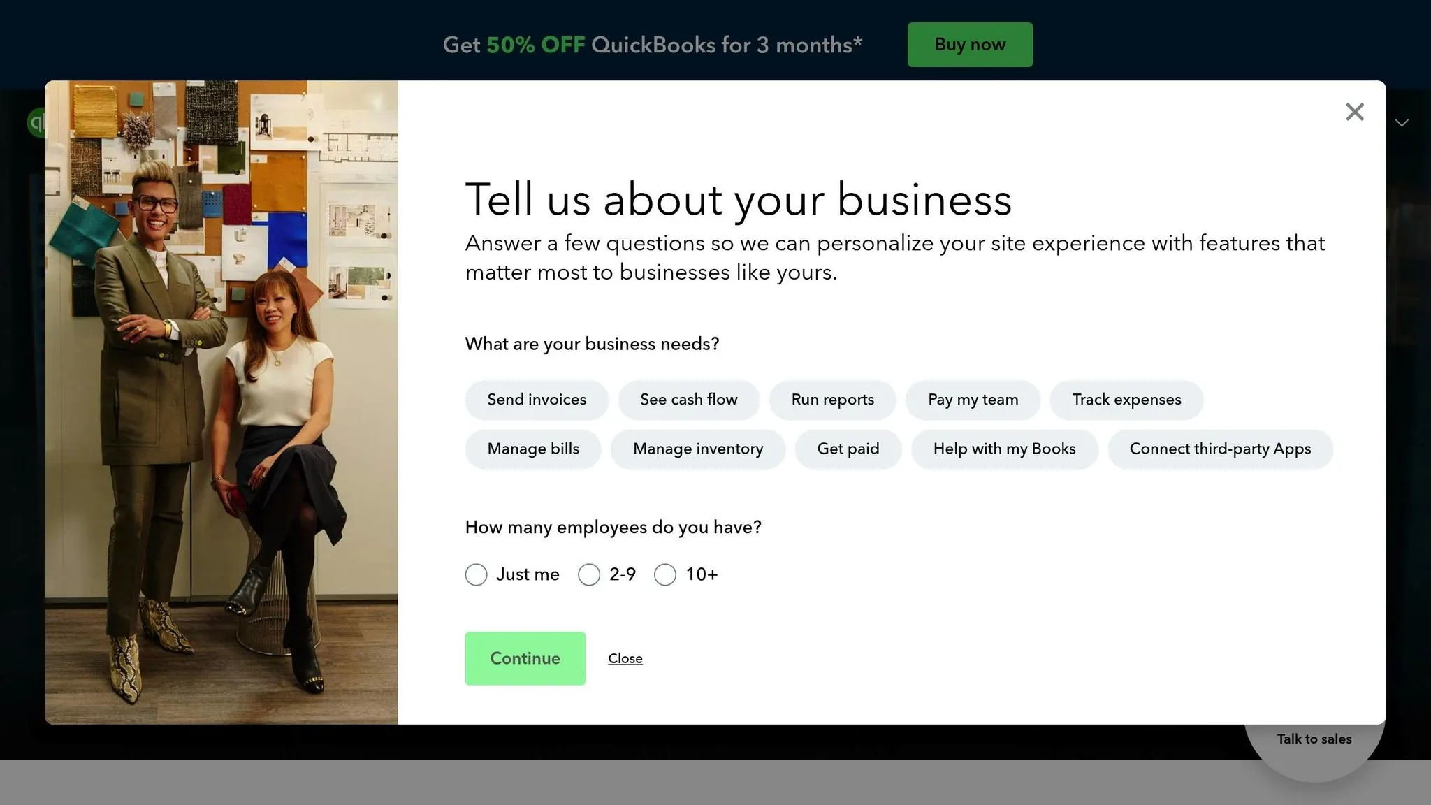 Compte QuickBooks Online