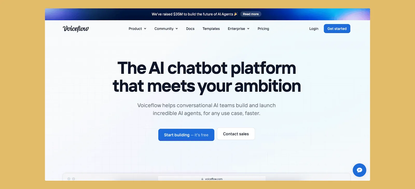 Interfaz de Voiceflow