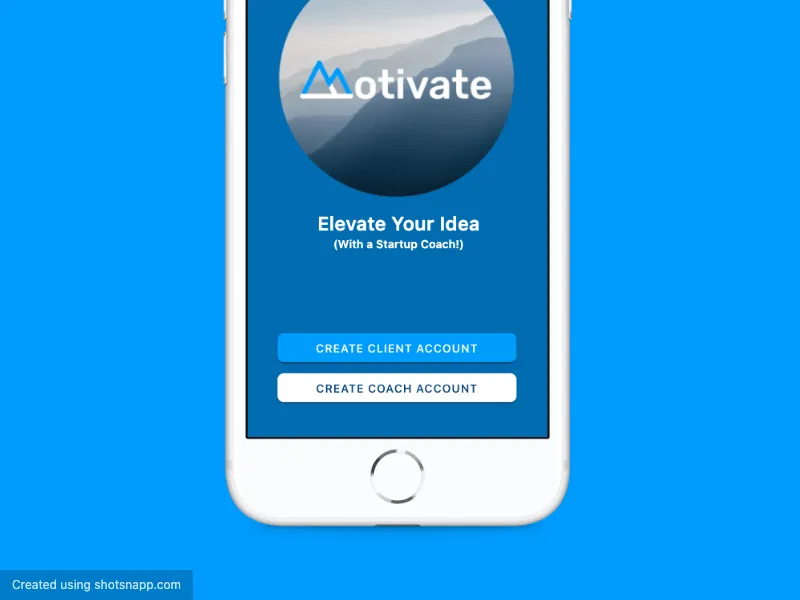 Exemple de maquette Shotsnapp