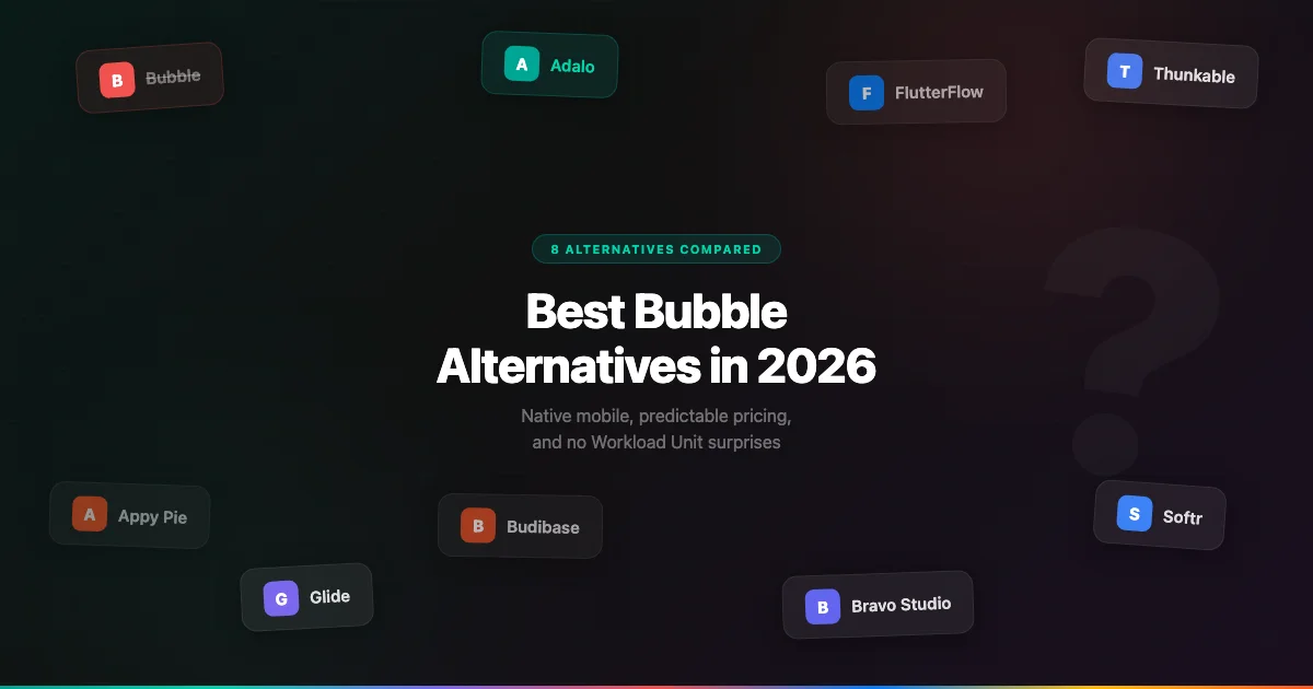 8 Mejores Alternativas a Bubble en 2026