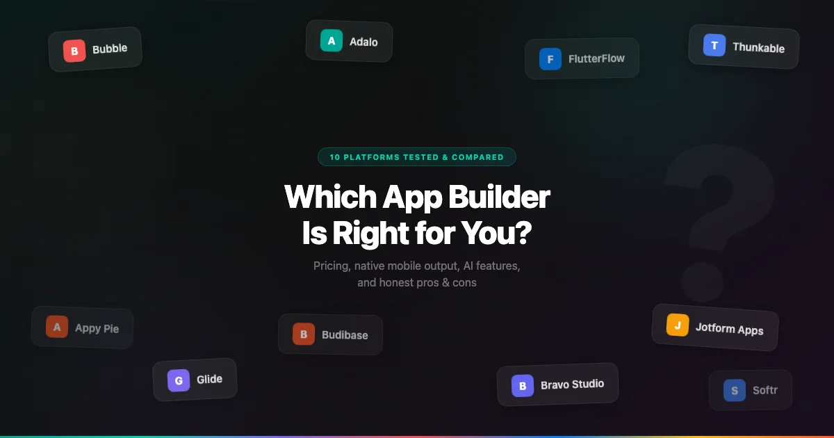 10 Best Free Mobile App Builders in 2026
