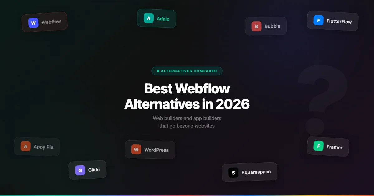 8 Best Webflow Alternatives in 2026
