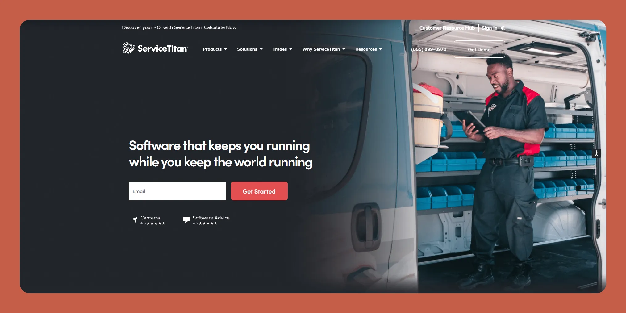 Interface de ServiceTitan