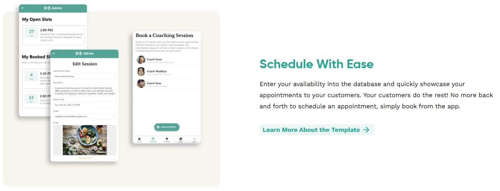 Constructor de formularios de reserva de Adalo