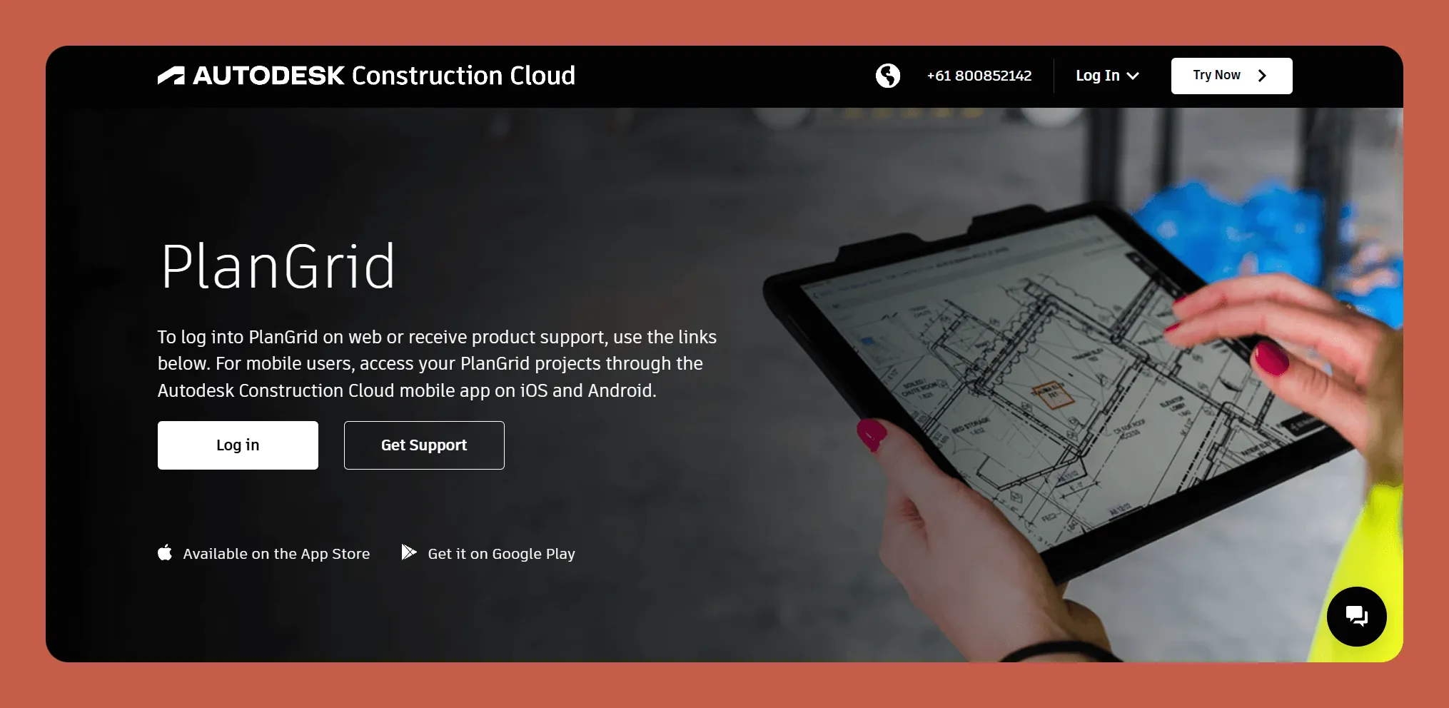Interface de PlanGrid