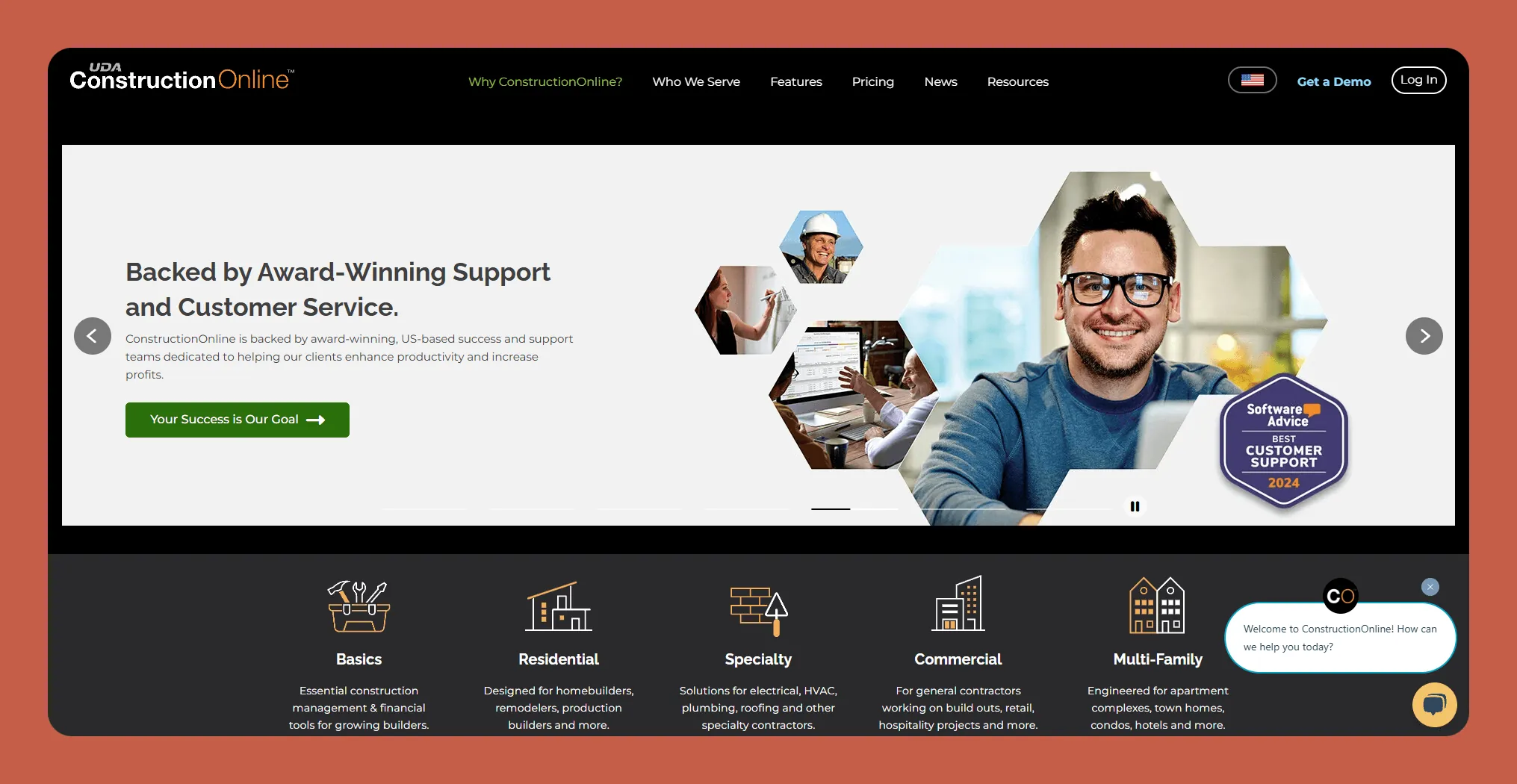 Interface de ConstructionOnline