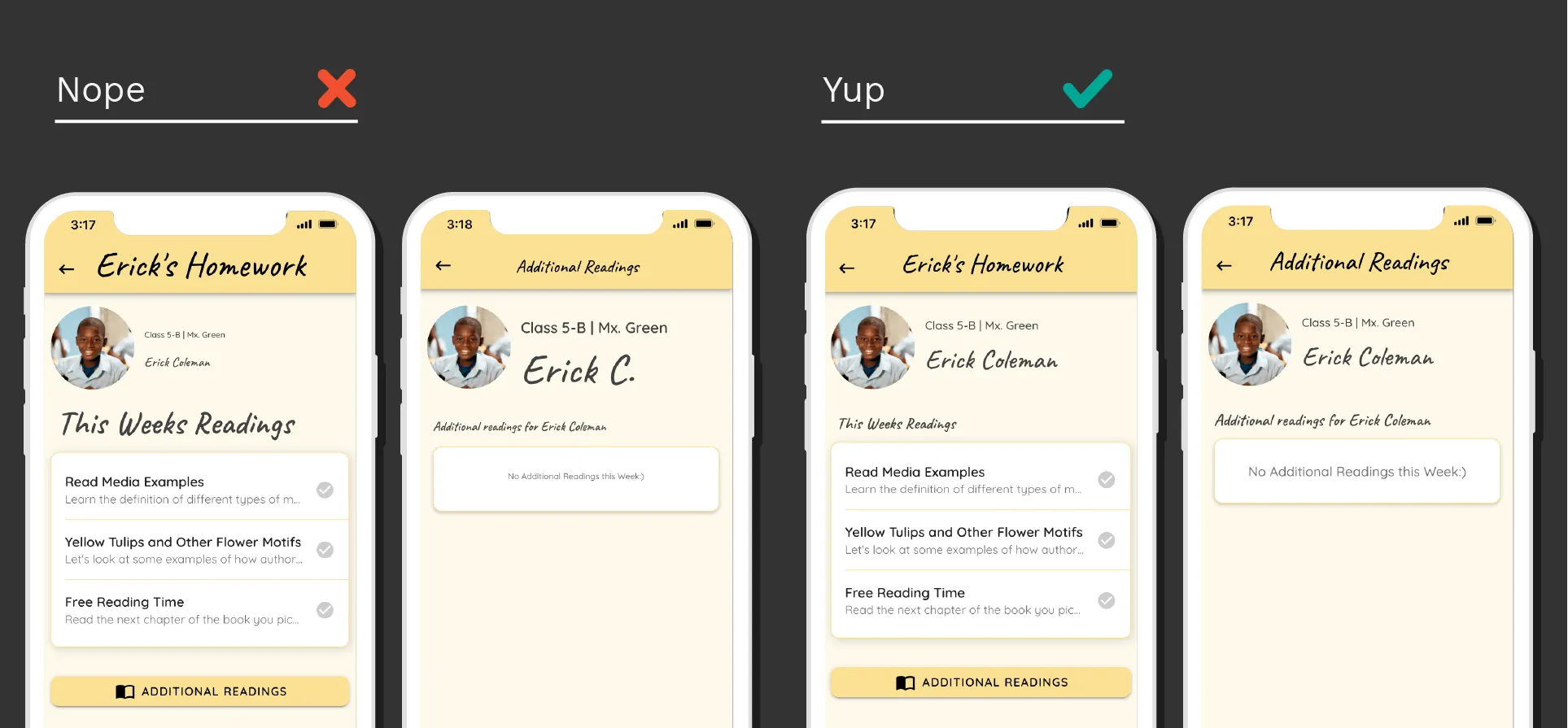 Ejemplo de jerarquía consistente