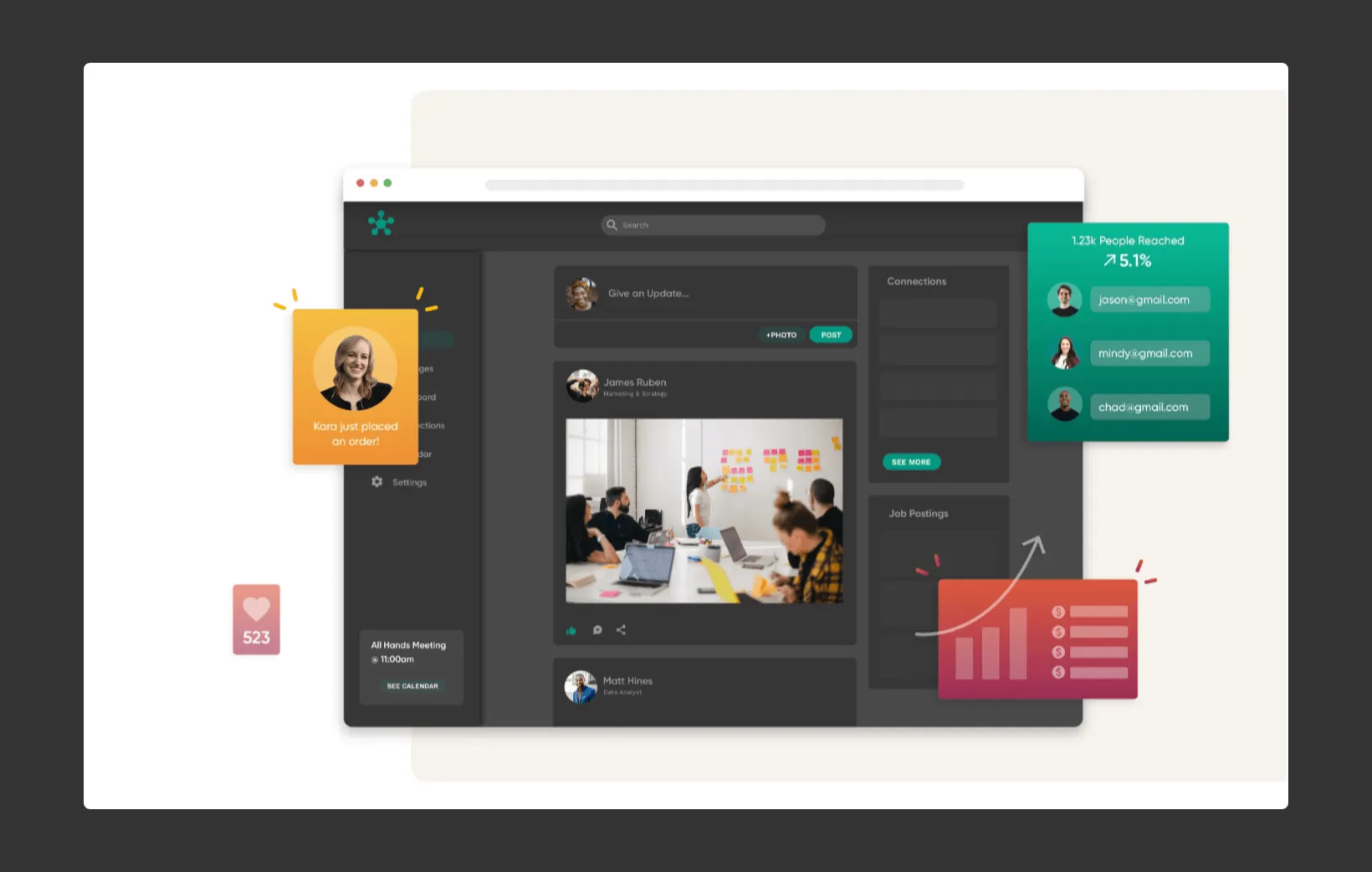 Panel de control del constructor de aplicaciones Adalo