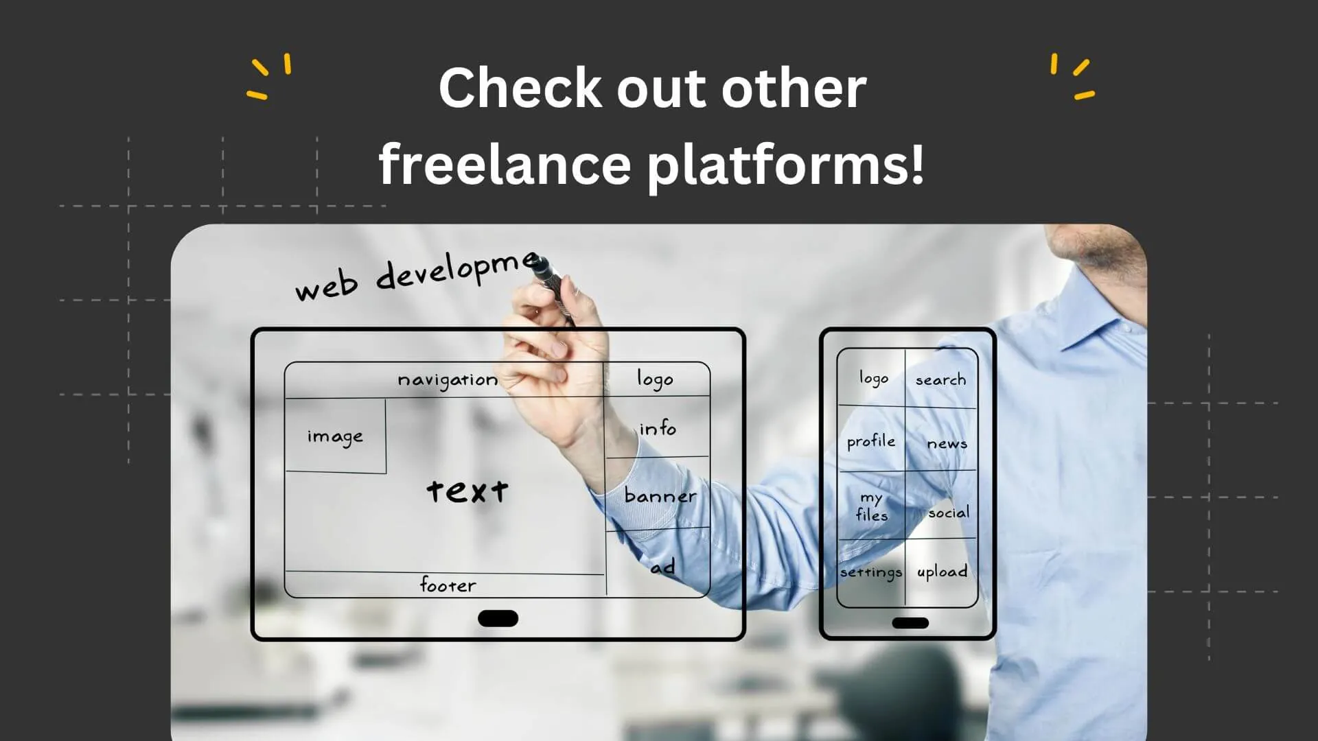 Imágenes de la plataforma Adalo mostrando desarrollo de aplicaciones