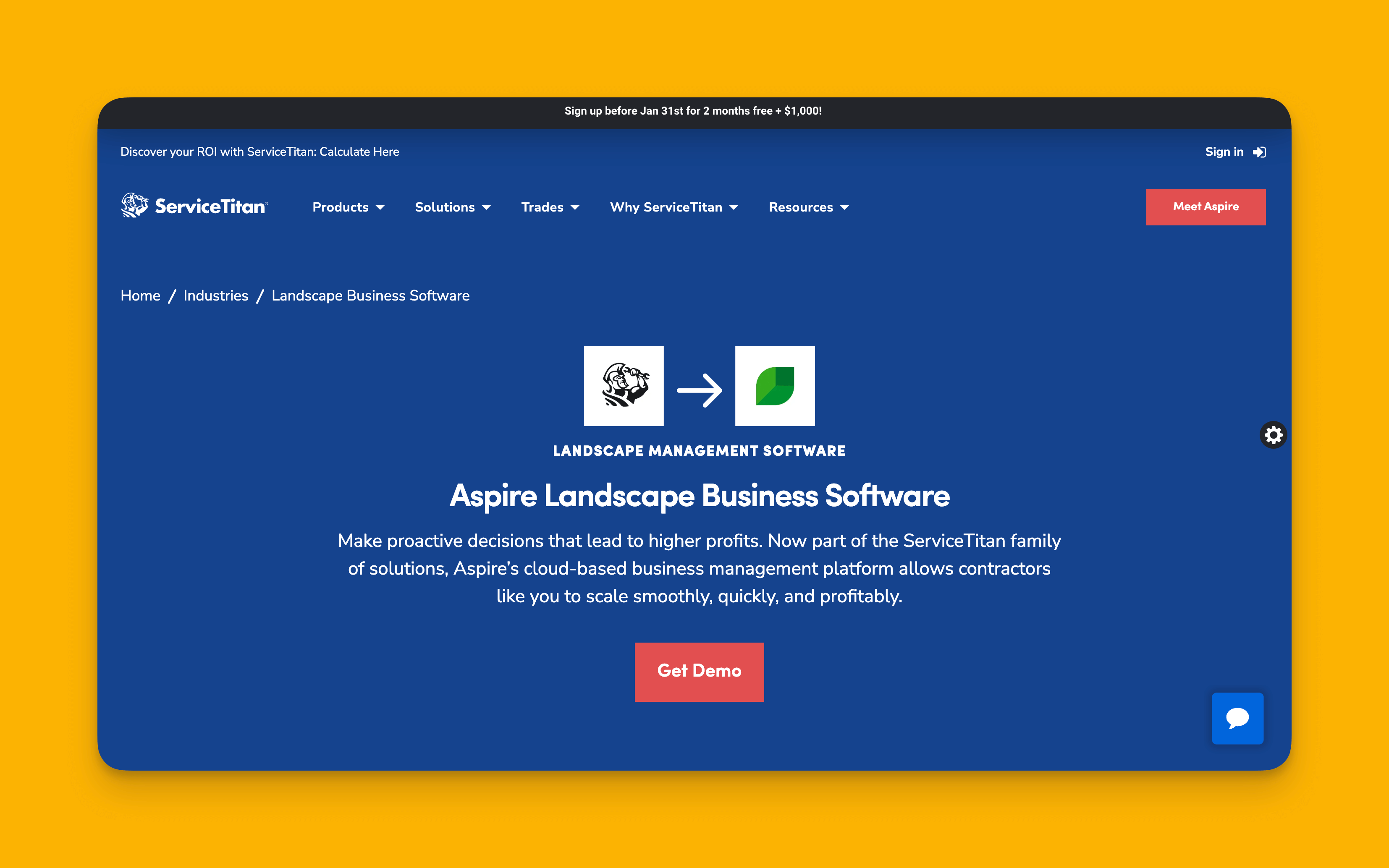 Interfaz de ServiceTitan