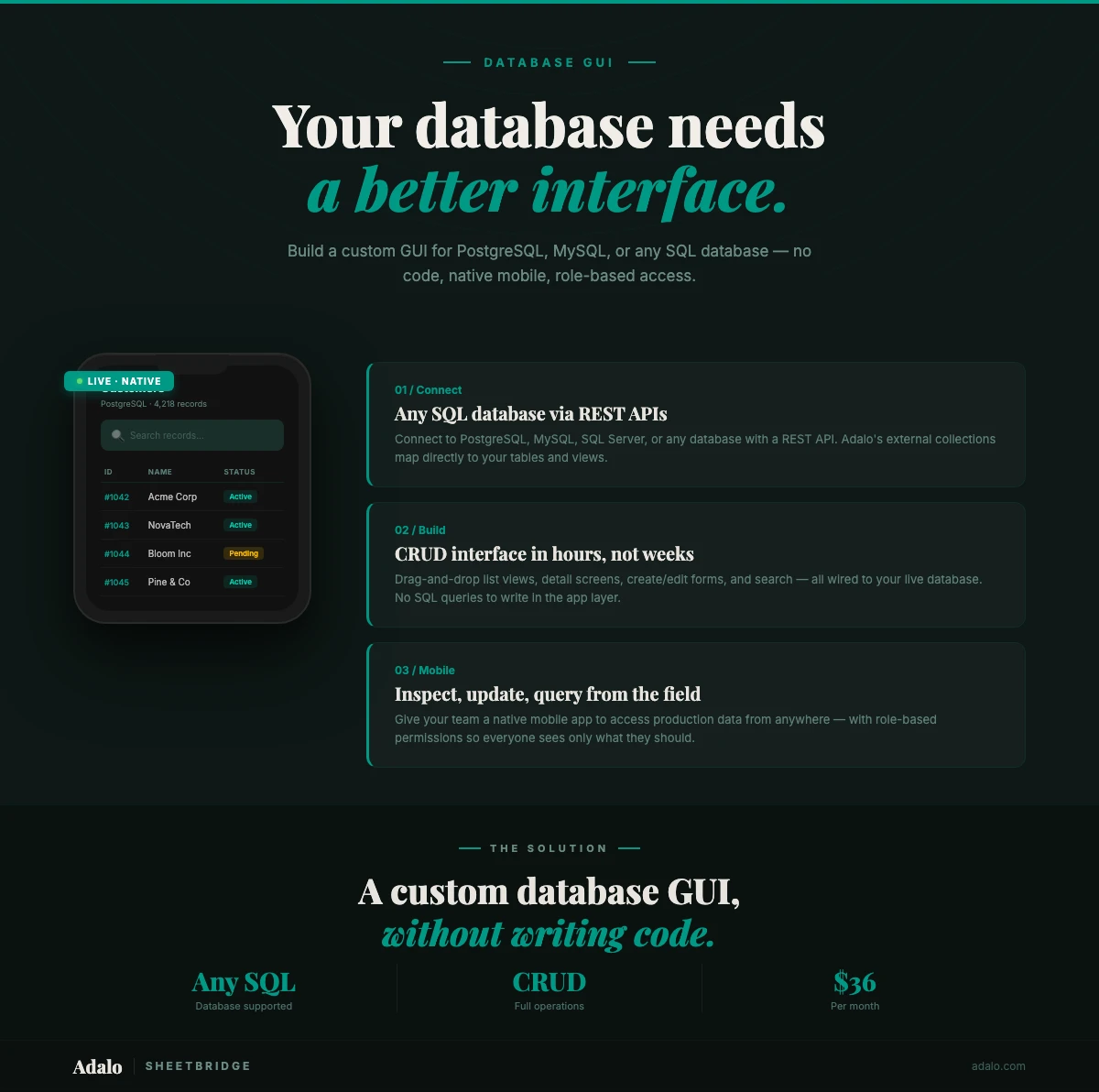 Build a Custom Database GUI Without Code