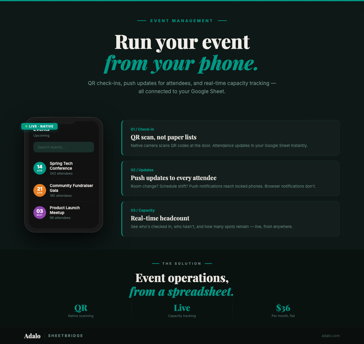 Aplicación de Eventos de Google Sheets en 30 Minutos