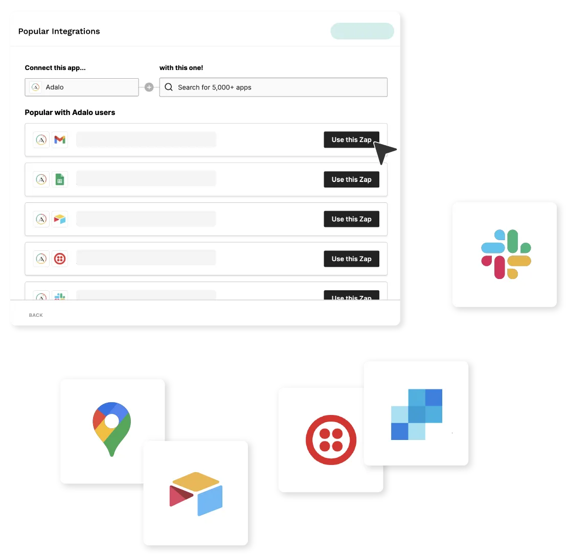 Los Zaps prediseñados se crean para ti