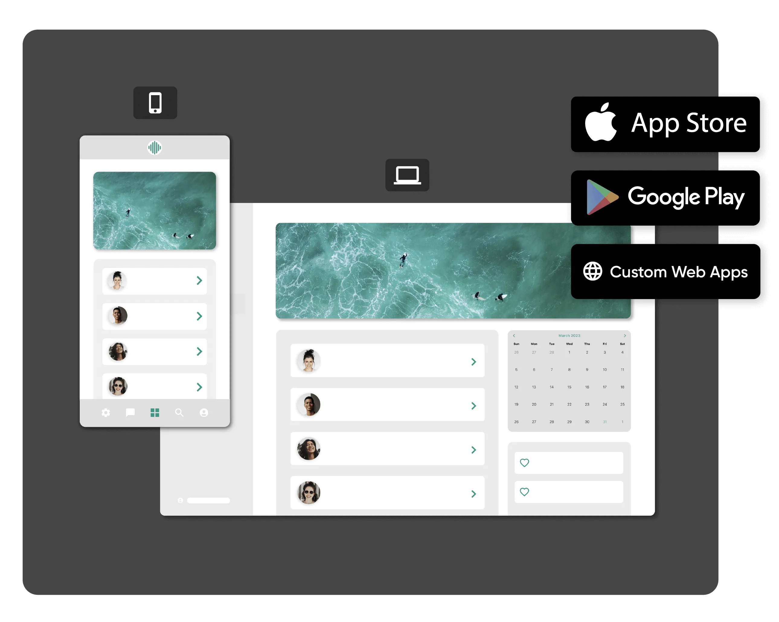 Función de publicación de Adalo