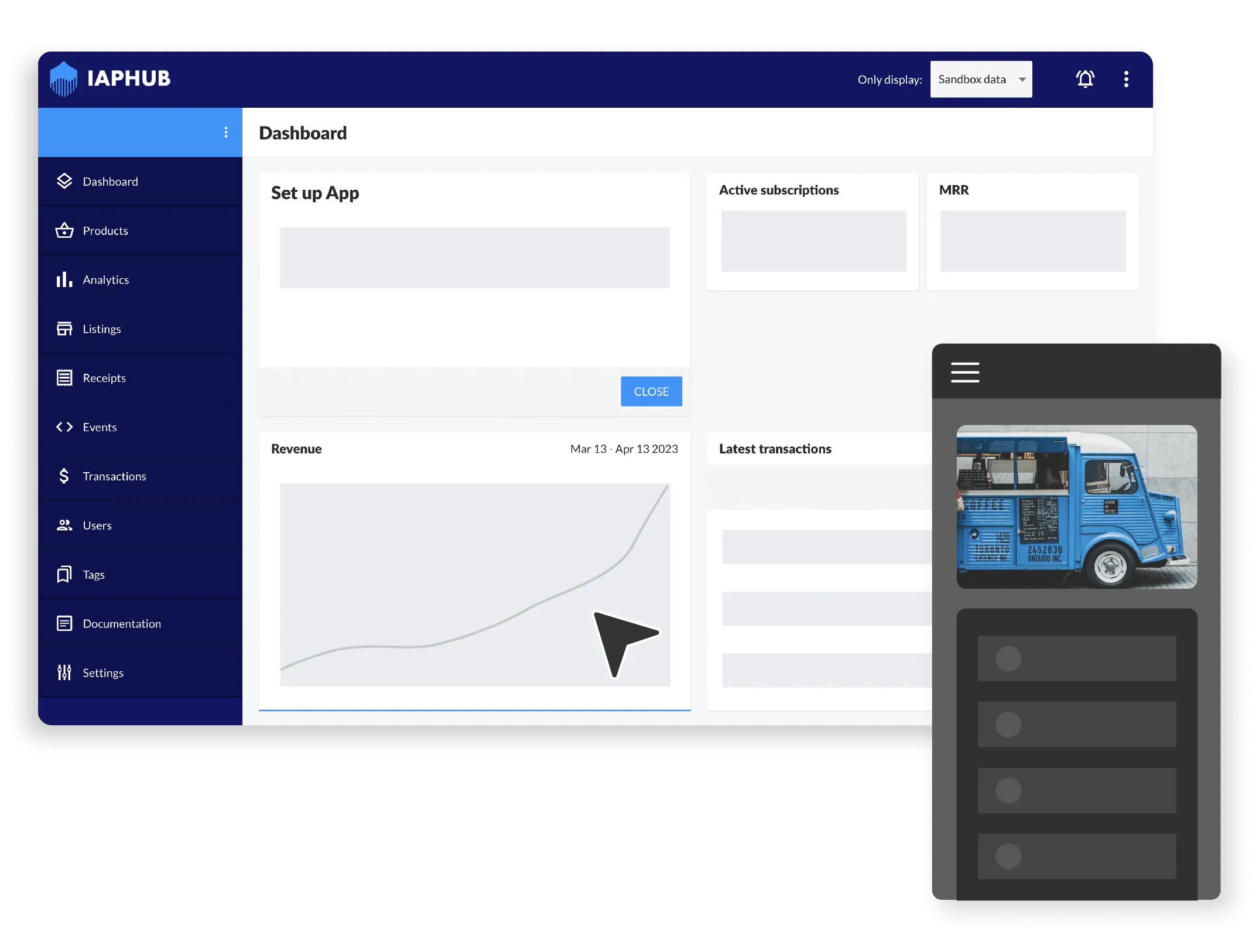 Créer un compte IAPHUB
