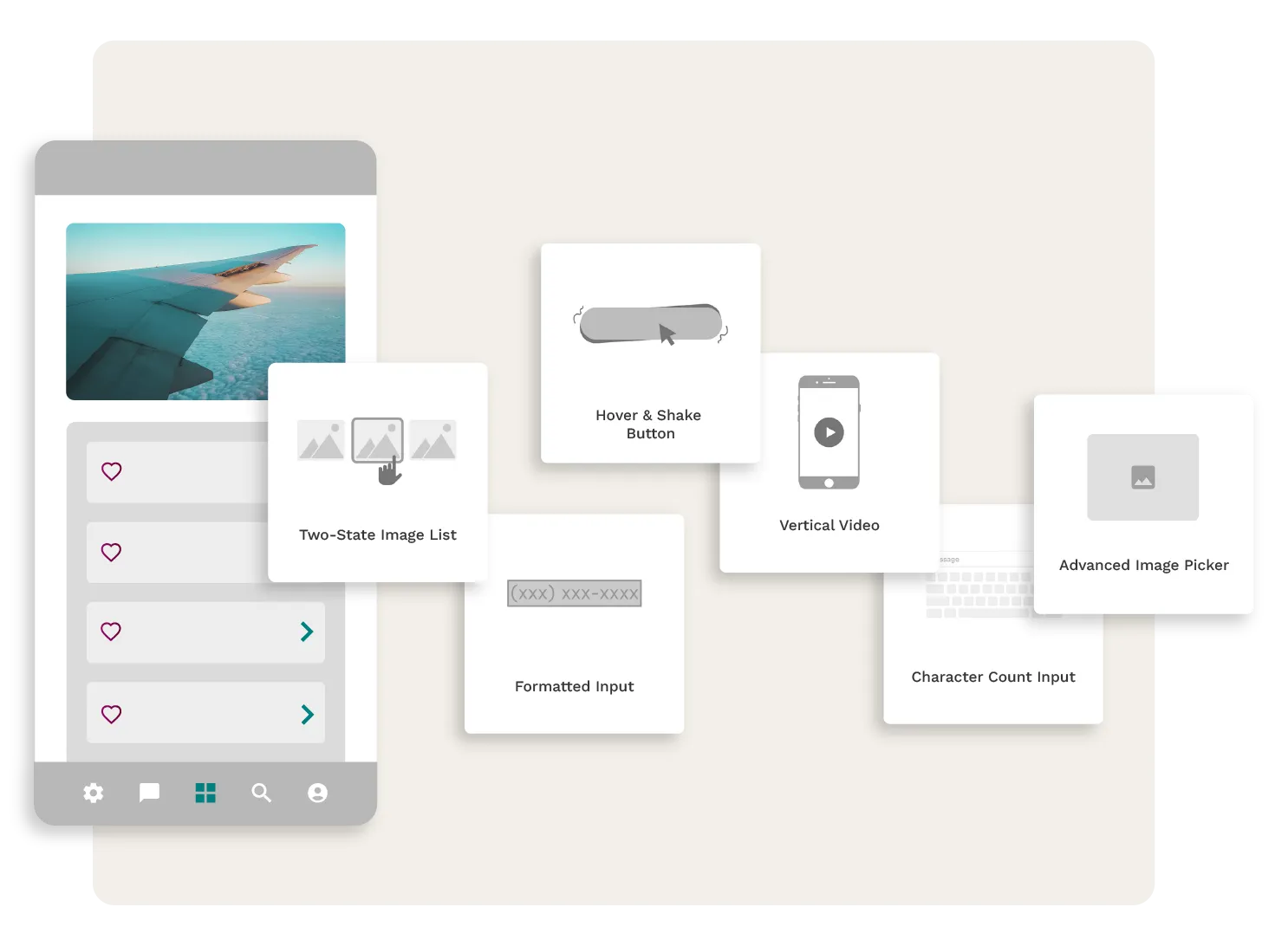 Components extend functionality