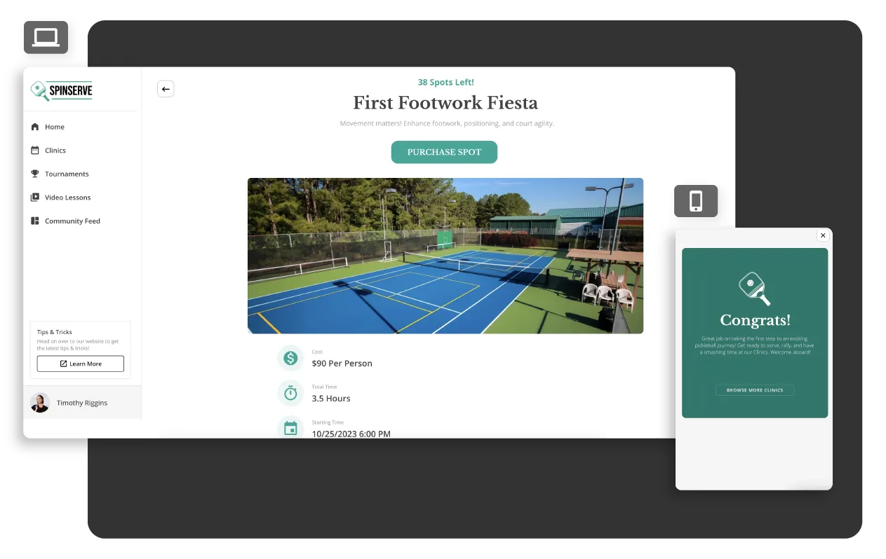 Browse, Purchase, and Manage Classes Feature for Your Mobile App Graphic