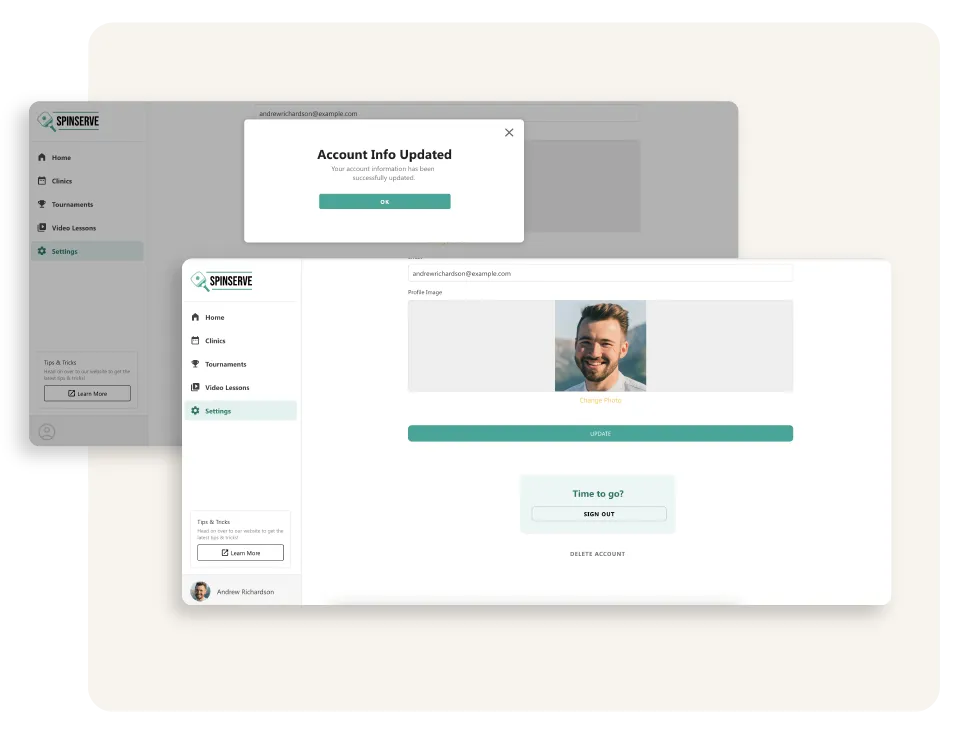 Update User Information Image