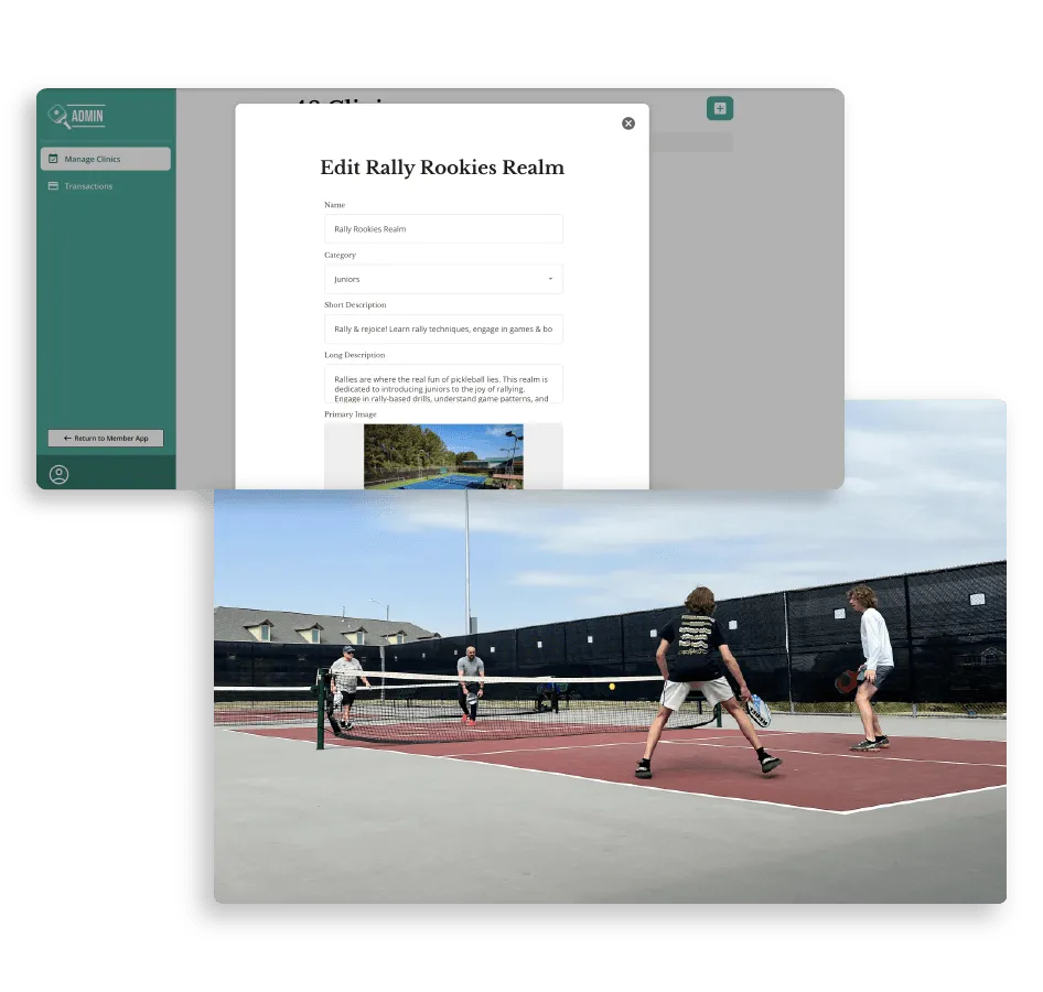 View All Offered Classes & Edit Their Information