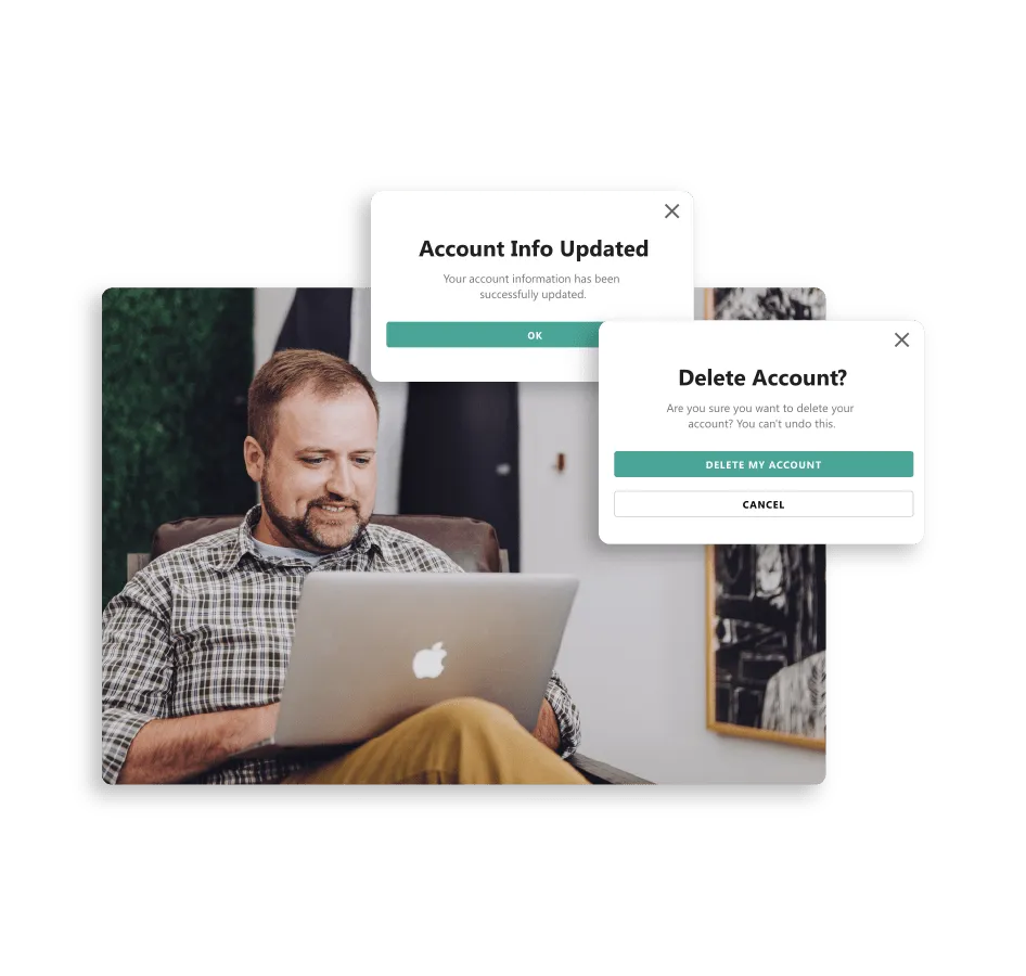 Add Success Modals & Confirmation with Ease