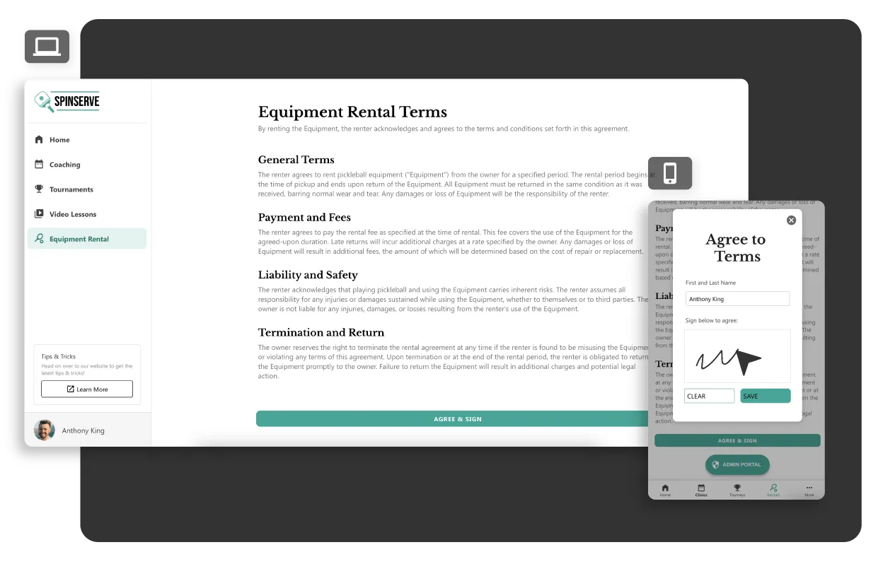 Create an electronic signature app image